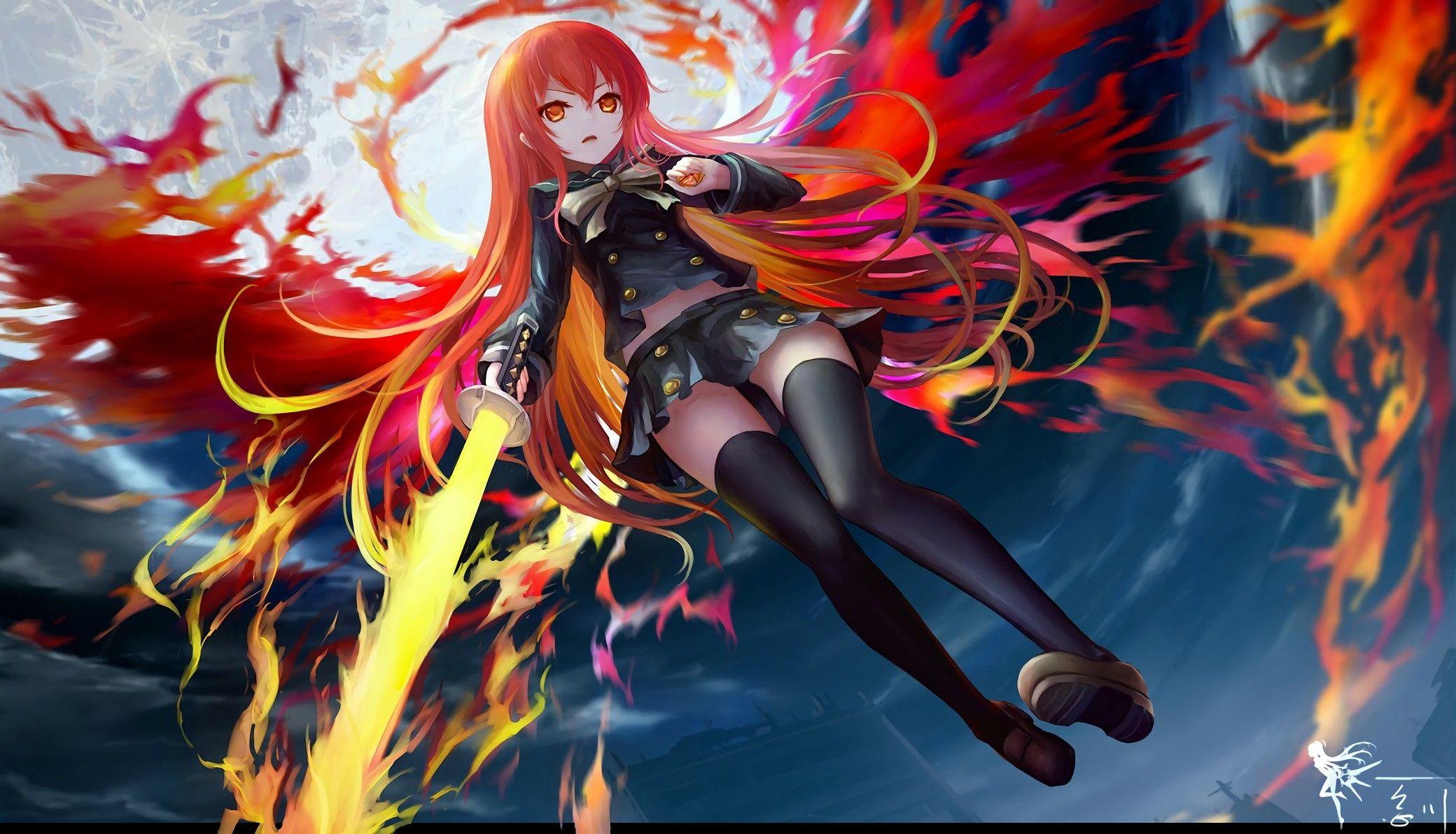 2080x1192 shakugan no shana anime girls shana alastor shakugan no shana HD wallpaper, background
