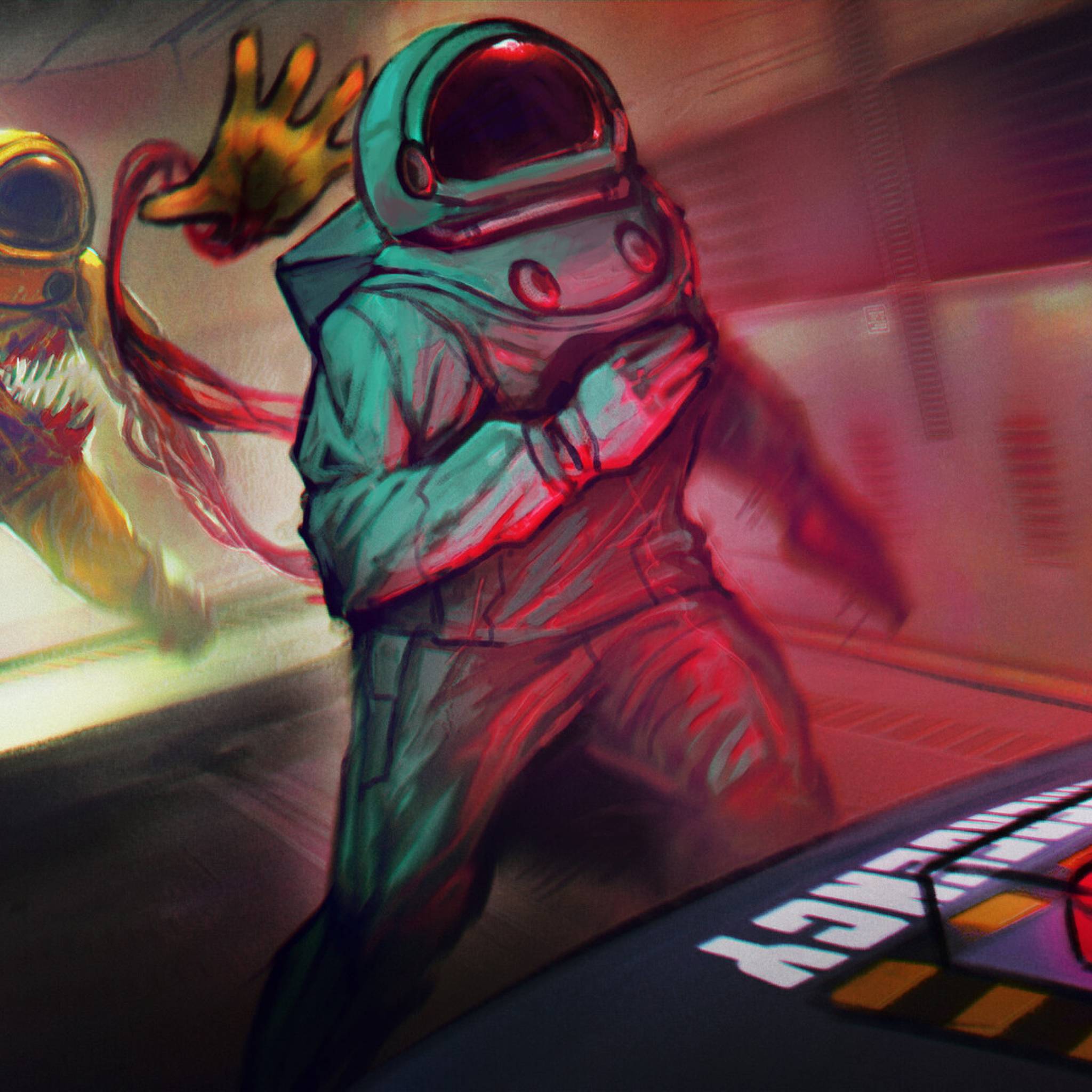 2048x2048 Imposter vs Crewmate Among Us iPad Air Wallpaper, HD Games 4K Wallpaper, Image, Photo and Background