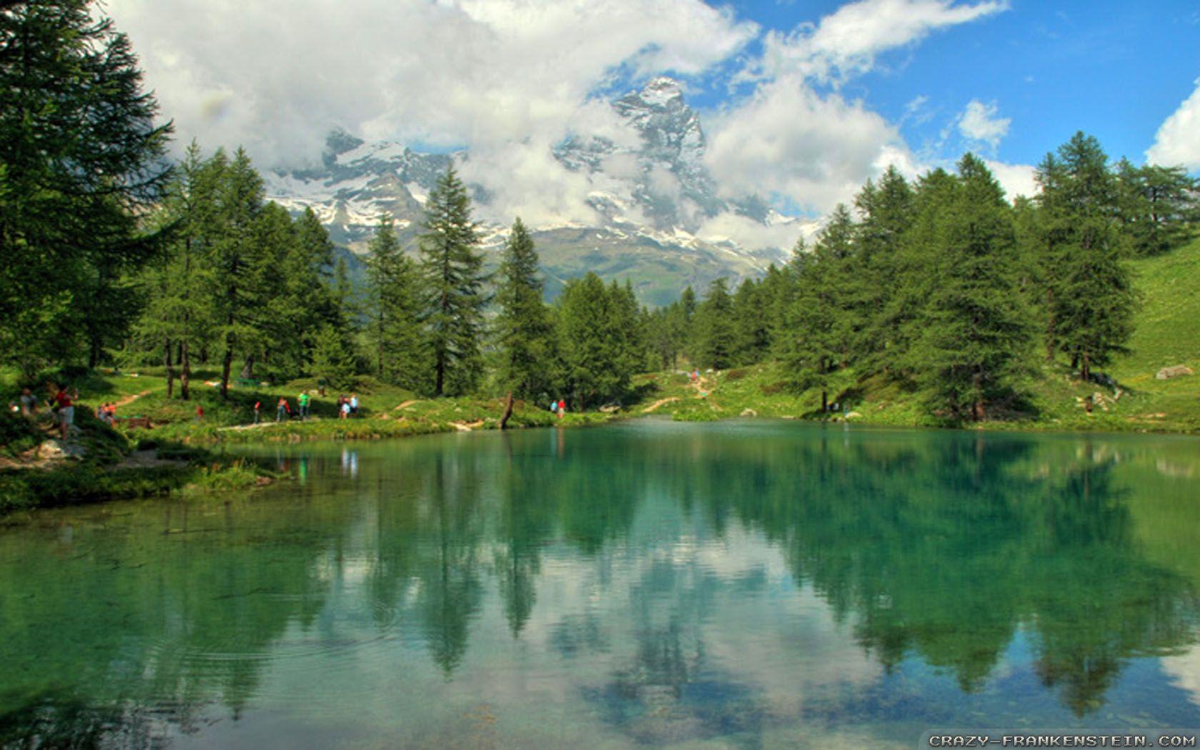 1680x1050 Spring Mountain wallpaper 2