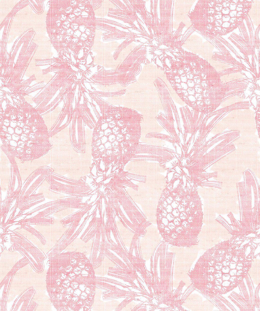 1100x1318 Calypso Wallpaper in Watermelon by Sixhands for Milton & King