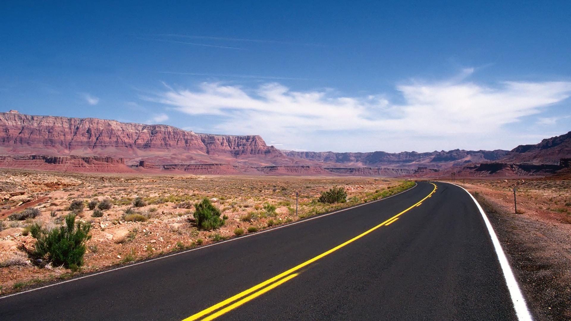 1920x1080 Desert Road Wallpaper