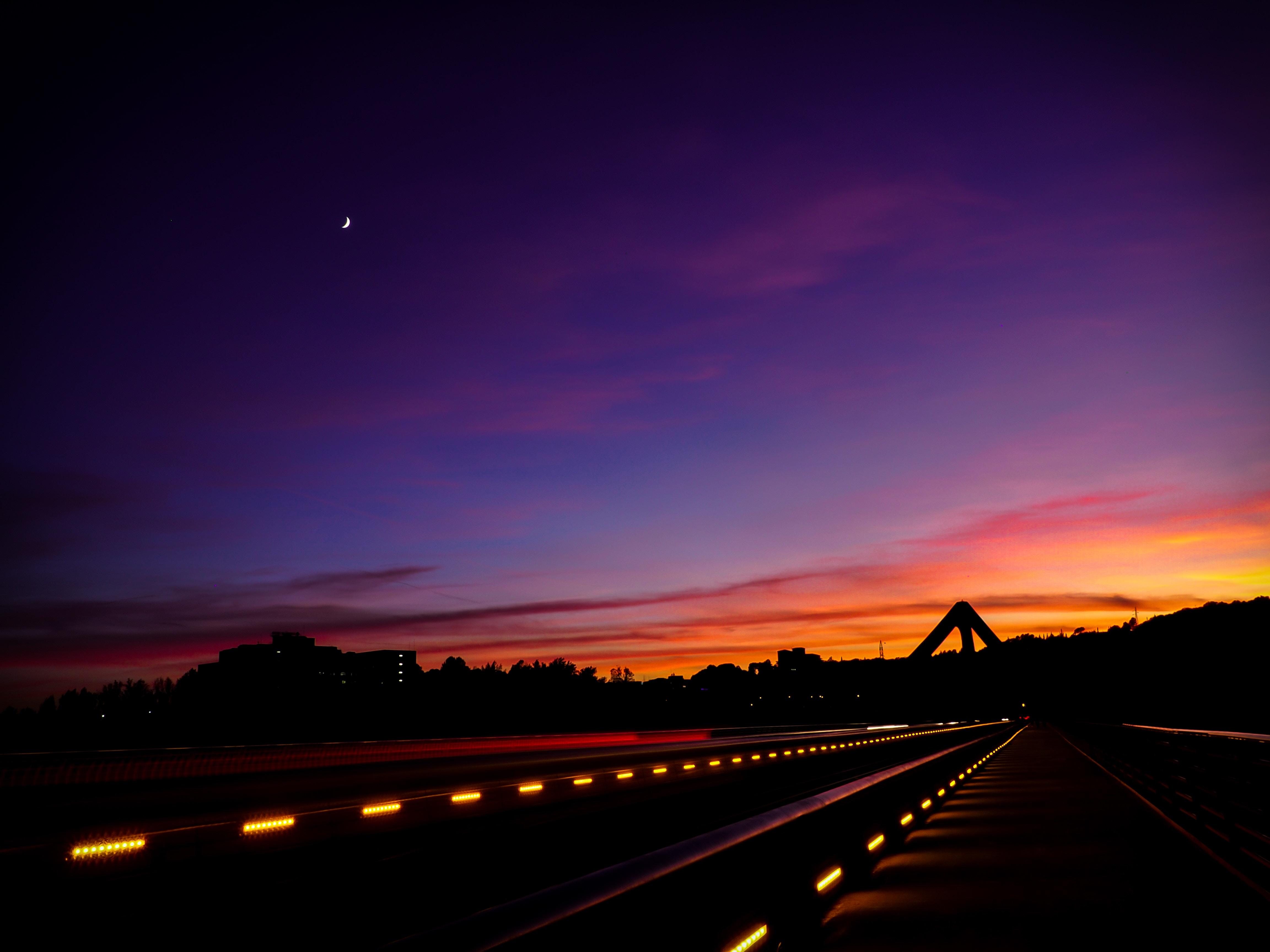 4608x3456 Sunset Empty Road Wallpaper
