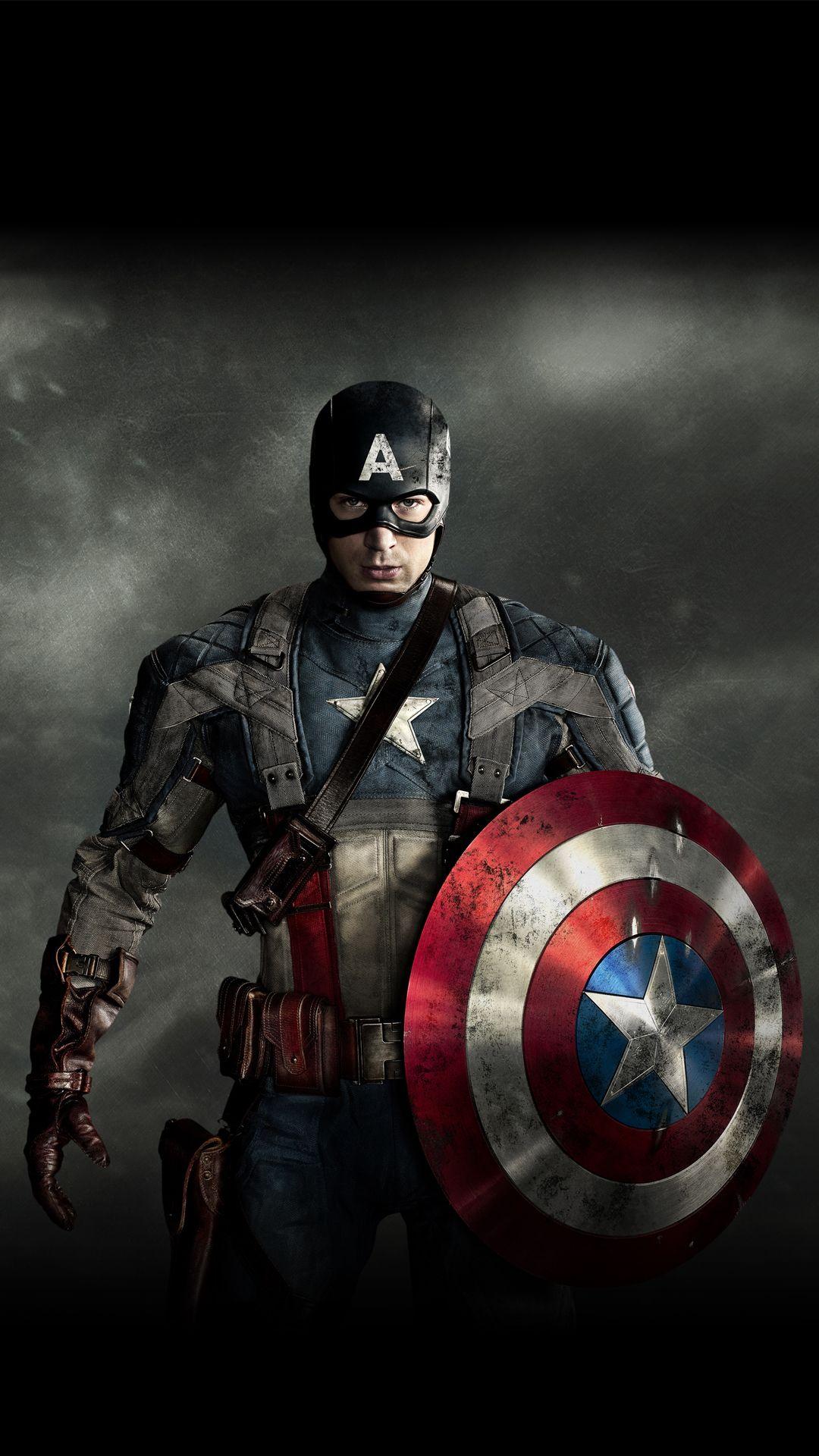 Hình nền HD 1080x1920 The Avengers Captain America HTC