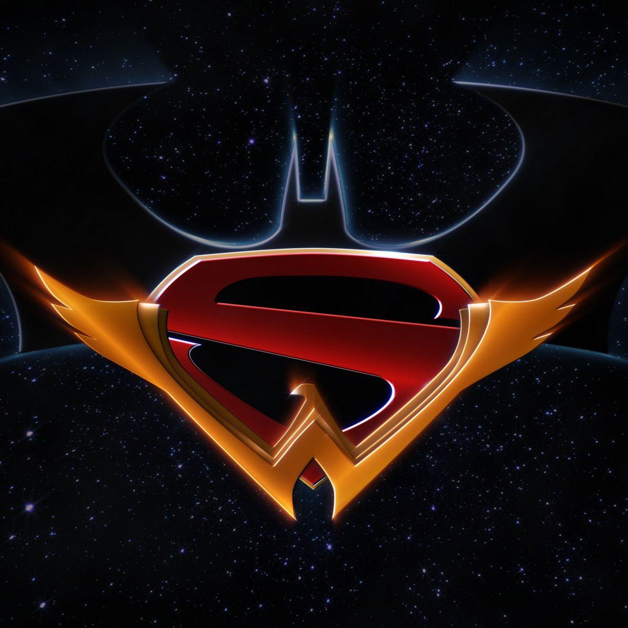 1224x1224 Logo, batman, superman, wonder woman, DC comics wallpaper, 3840x HD image, picture, a8acf0ee