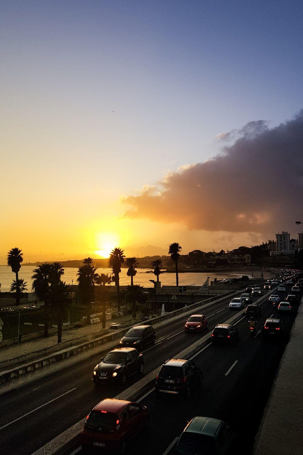 1000x1500 Highway Sunset Picture. Download Free Image