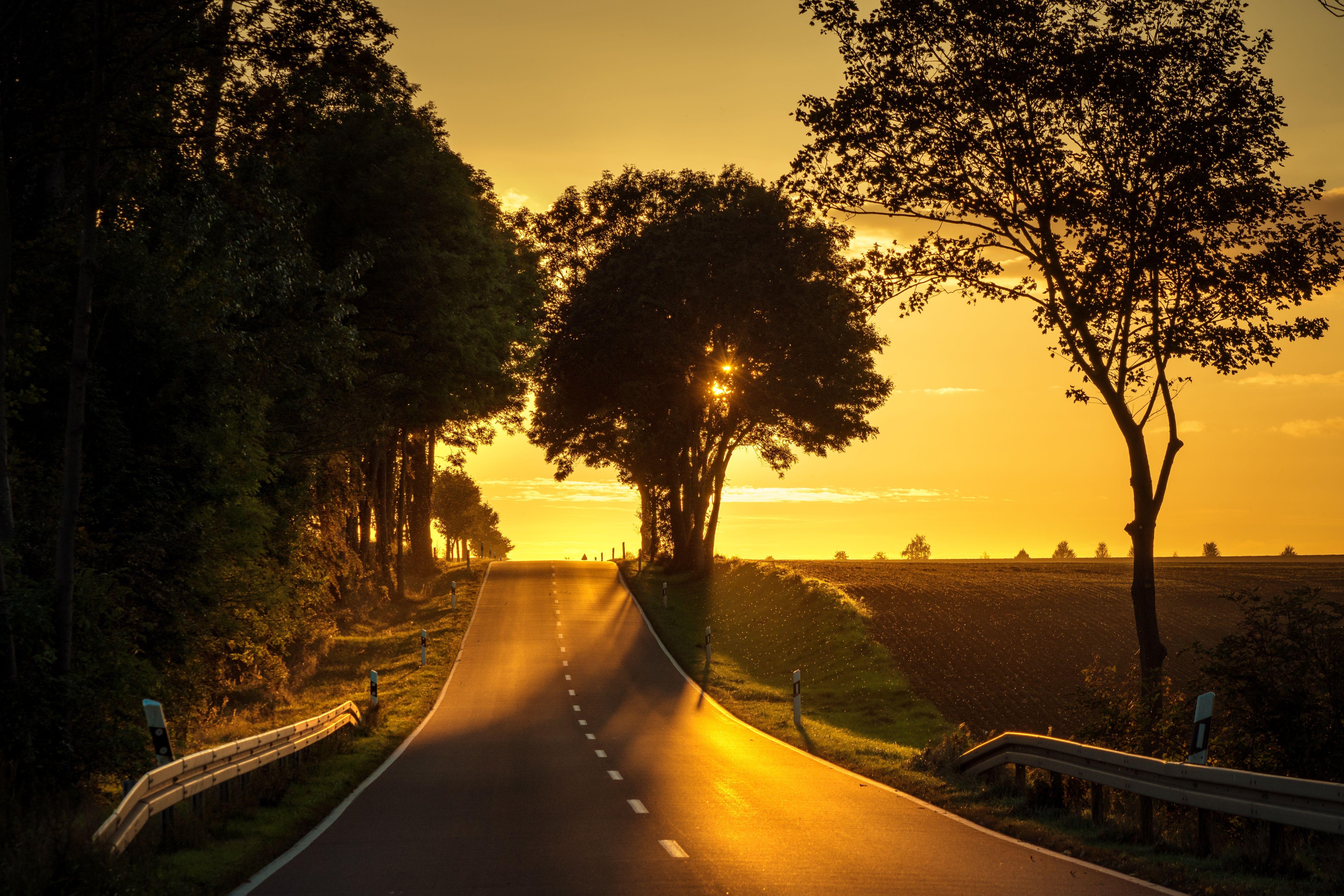 5615x3743 Road Sunset Back Light 5k 1366x768 Resolution HD 4k Wallpaper, Image, Background, Photo and Picture