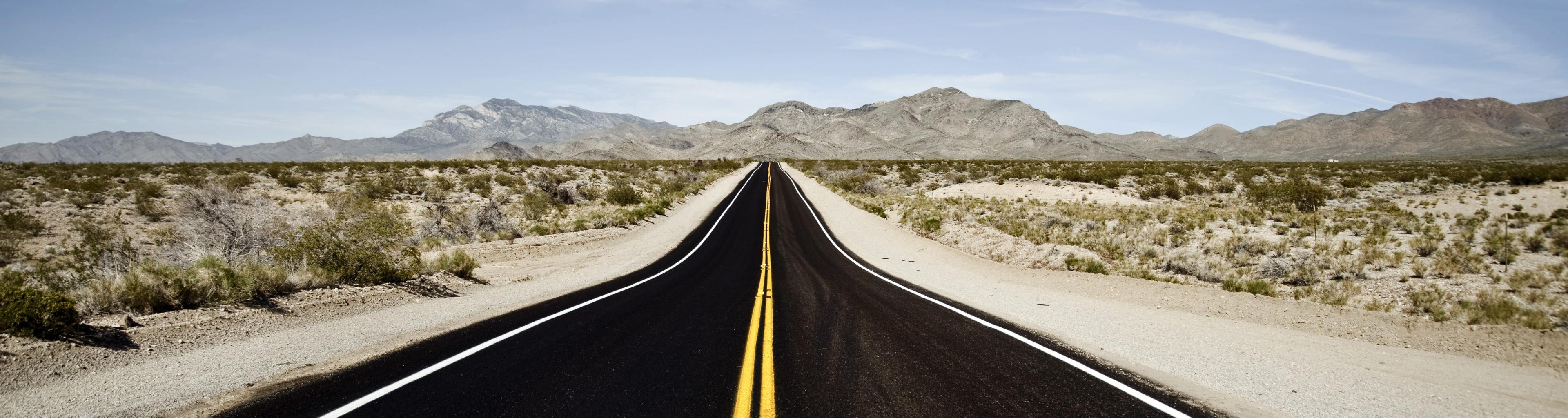 3840x1024 Desert Road Dual Screen Wallpaper Screen Wallpaper Road Wallpaper & Background Download