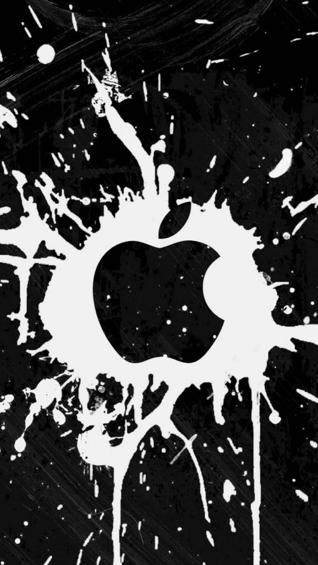 1080x1920 Apple iPhone Wallpaper Black Background Resolution And White iPhone 7