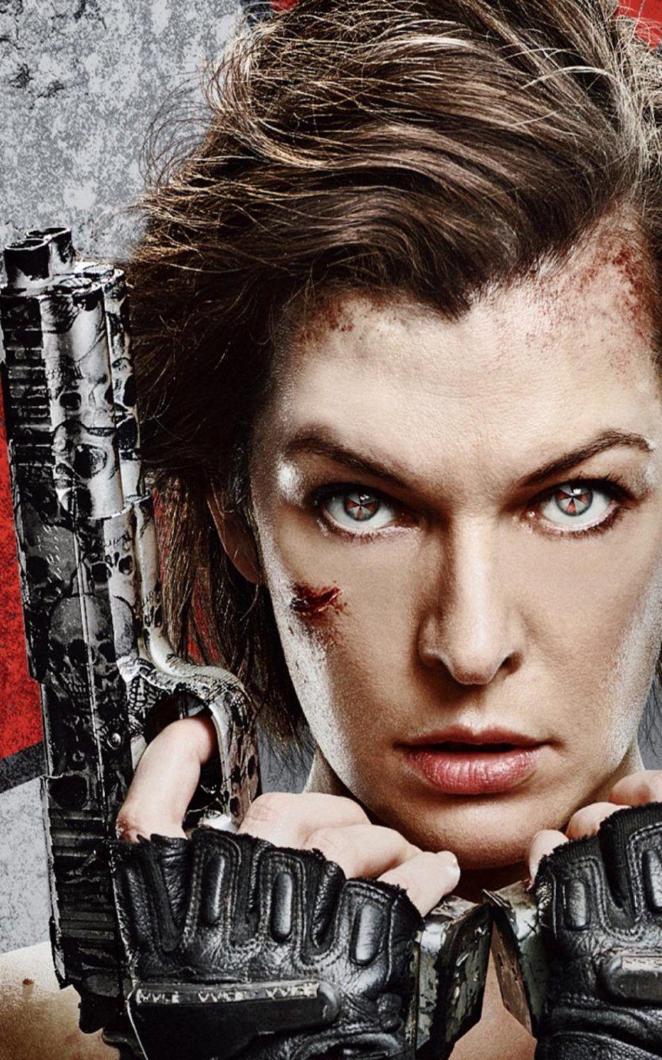 950x1520 Milla Jovovich From Resident Evil 6 4K Ultra HD Mobile Wallpaper