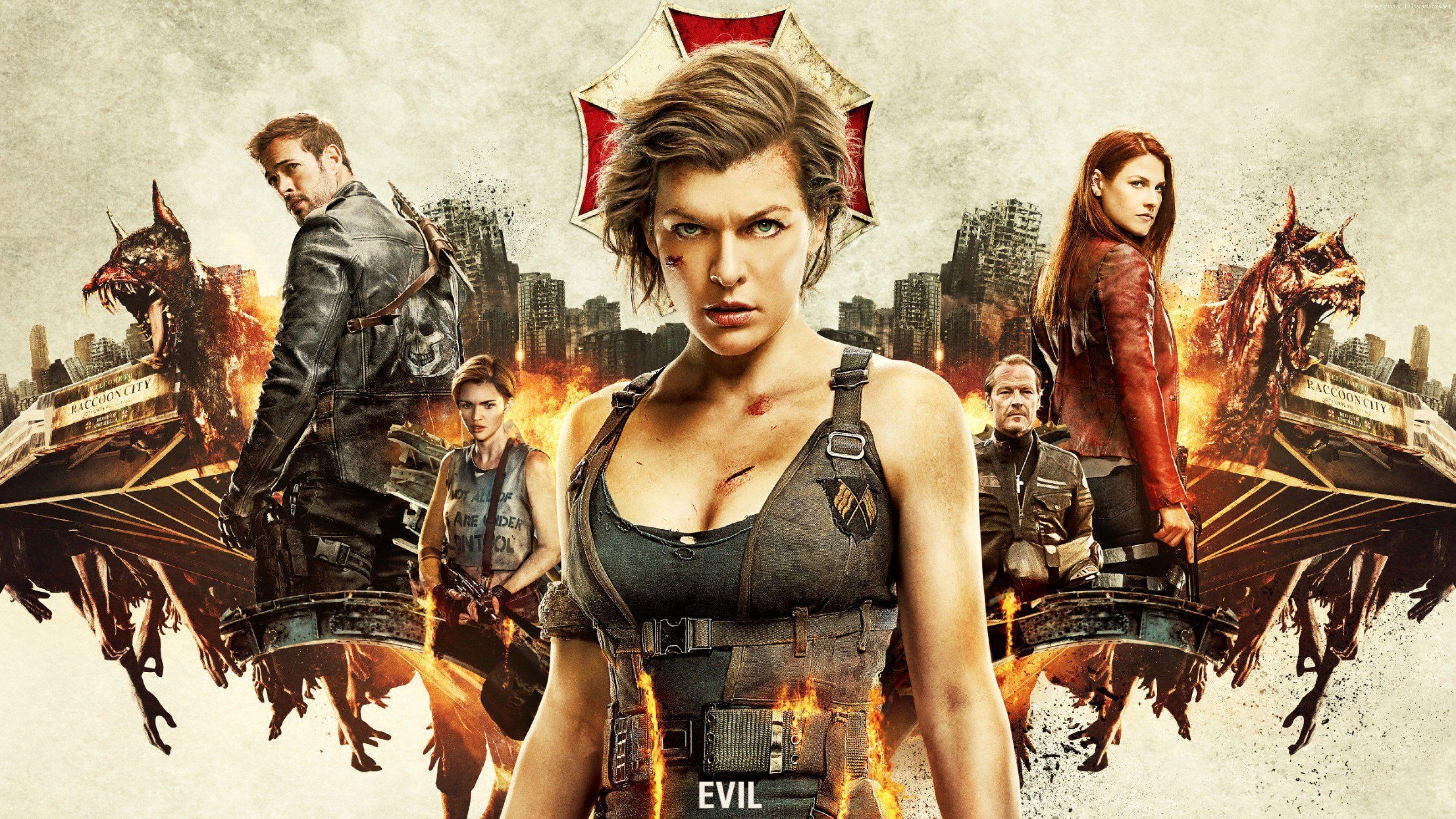 3840x2160 Milla Jovovich best movies Resident Evil: The Final Chapter #guns K # wallpaper #hdwallpaper #desktop. Resident evil movie, Resident evil, Best action movies