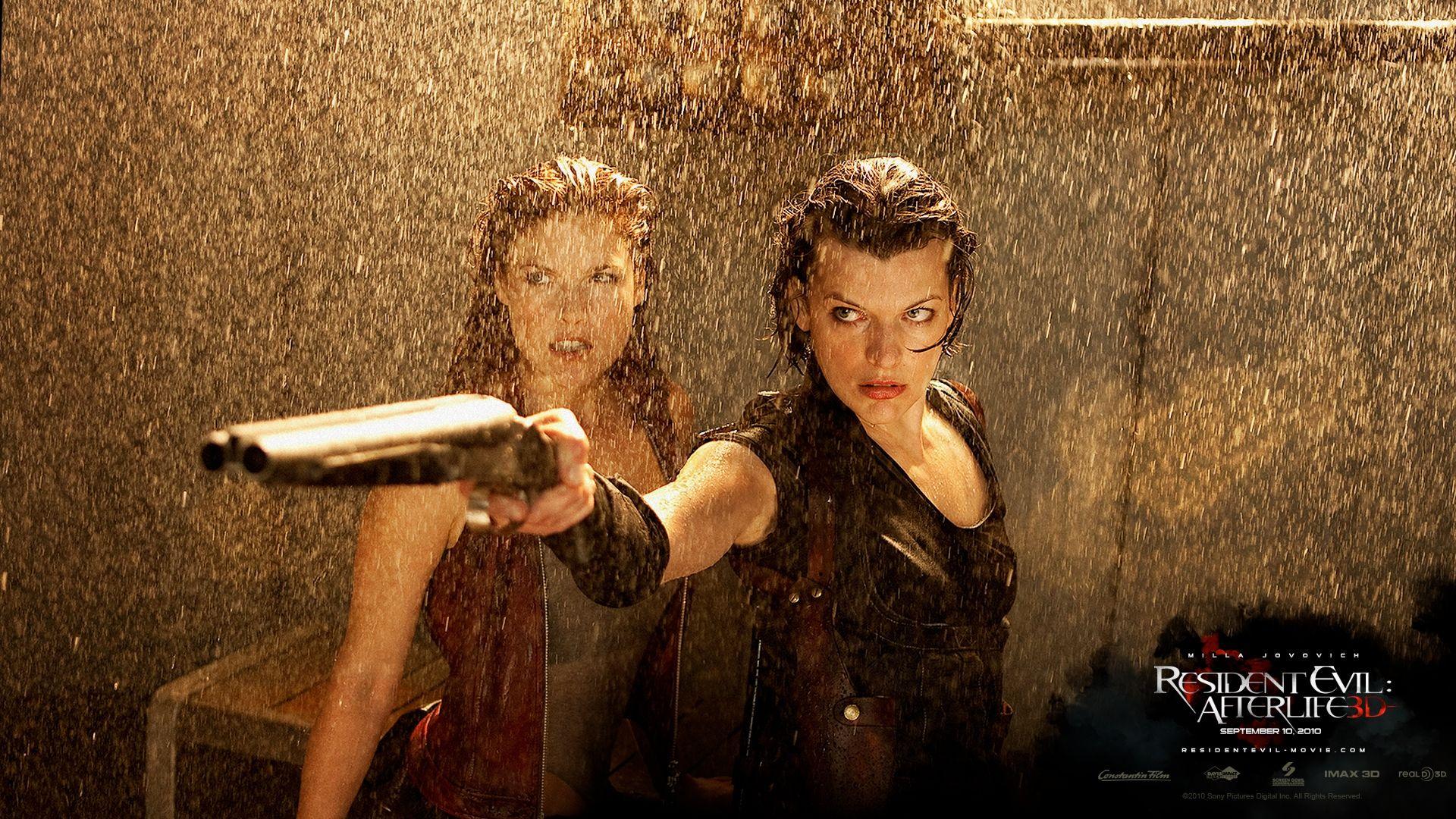 1920x1080 Download 1920x1080 HD Wallpaper resident evil afterlive shotgun heavy rain milla jovovich, Desktop Background HD