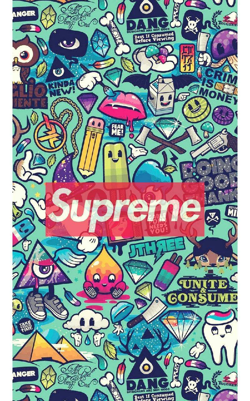 800x1280 Supreme wallpaper