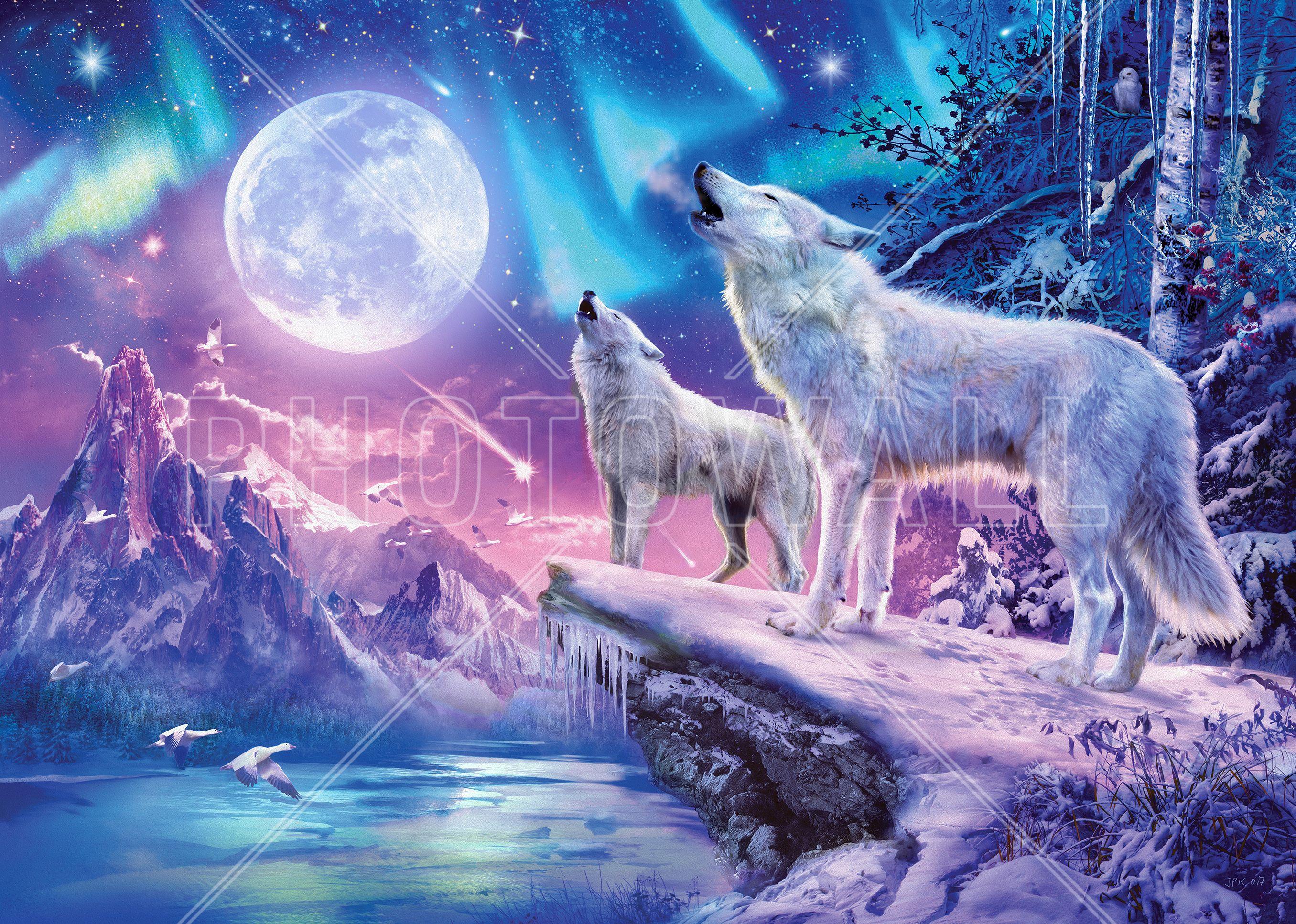 Aurora Borealis and Wolf Wallpapers - Top Free Aurora Borealis and Wolf