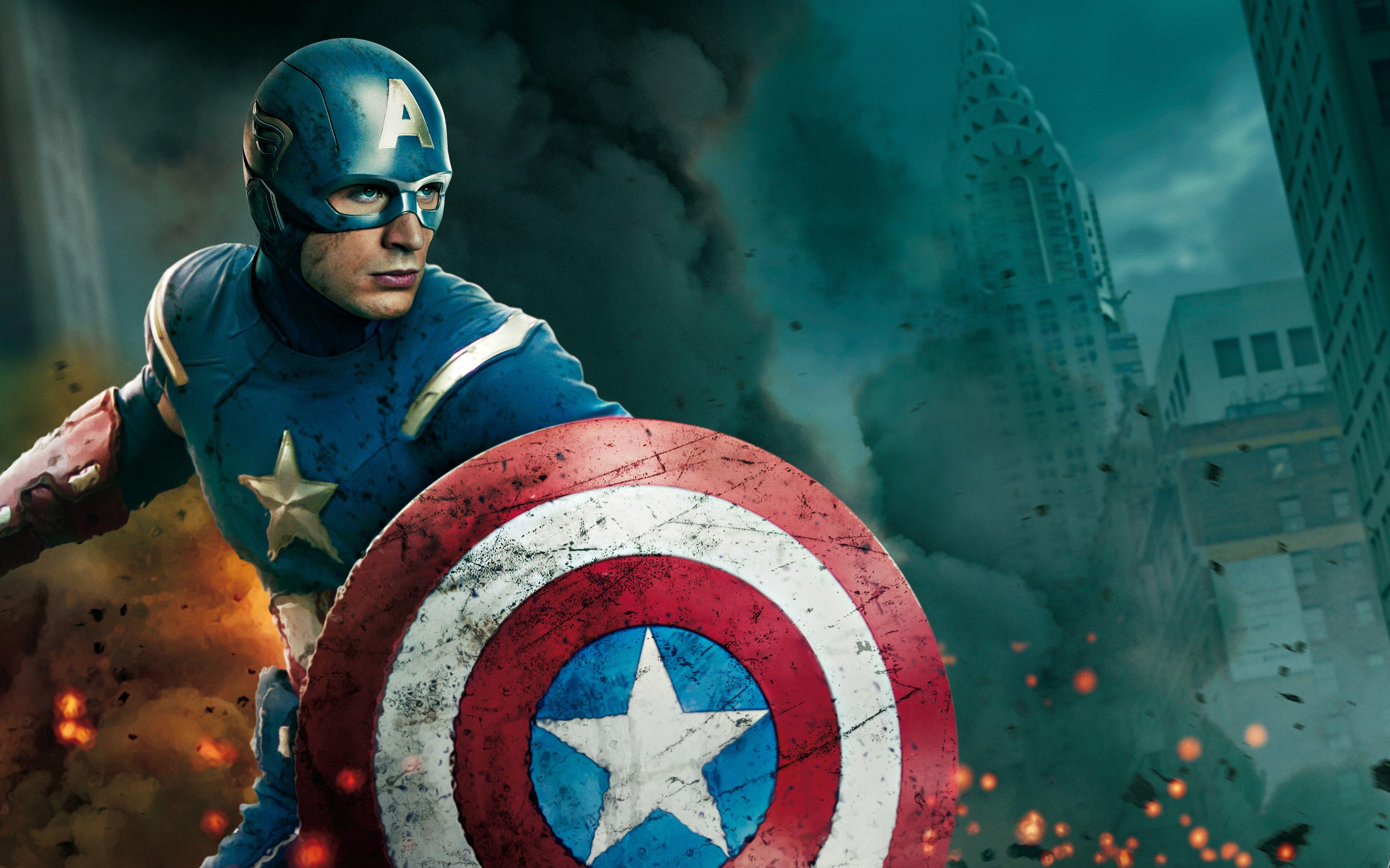 Hình nền 4000x2500 The Avengers Captain America