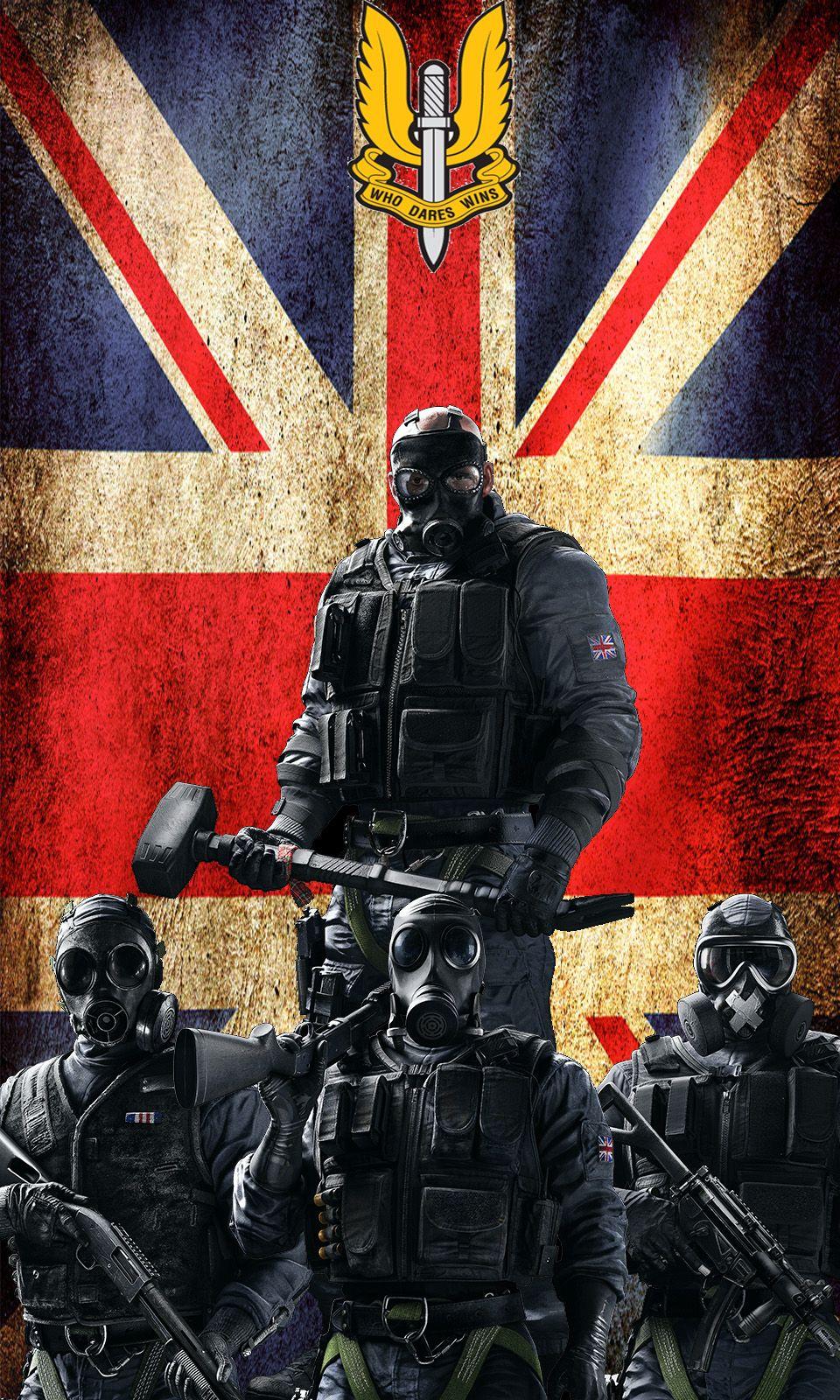 960x1600 After making the Tachanka wallpaper I got bored and made an SAS one, enjoy!