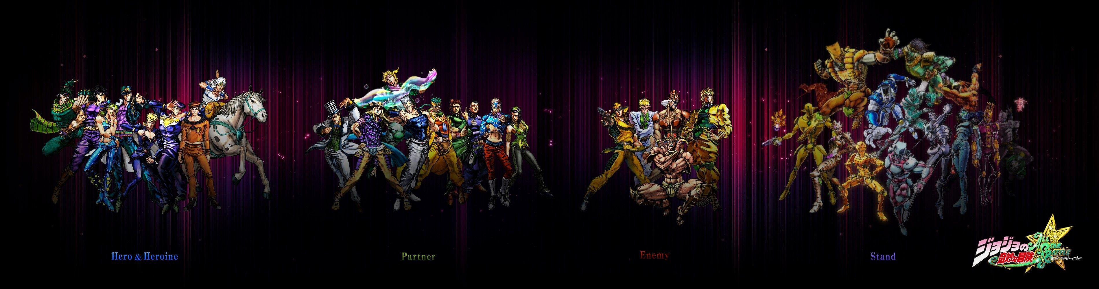 3800x1000 4k wallpaper jojos bizarre adventure (3800x1000)