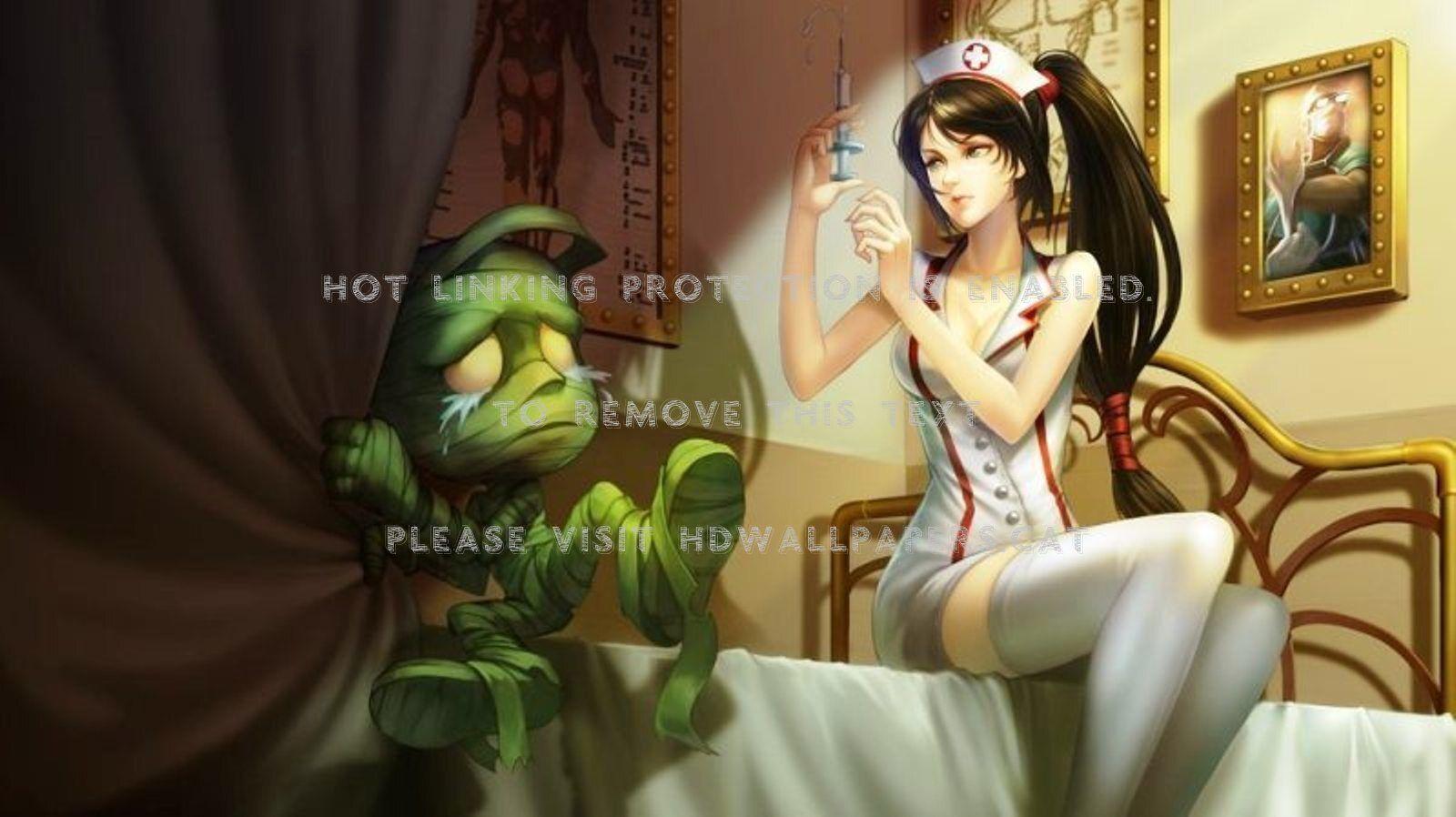 1600x898 Akali Lol Nurse Amumu Games Legends Nurse Akali Wallpaper & Background Download