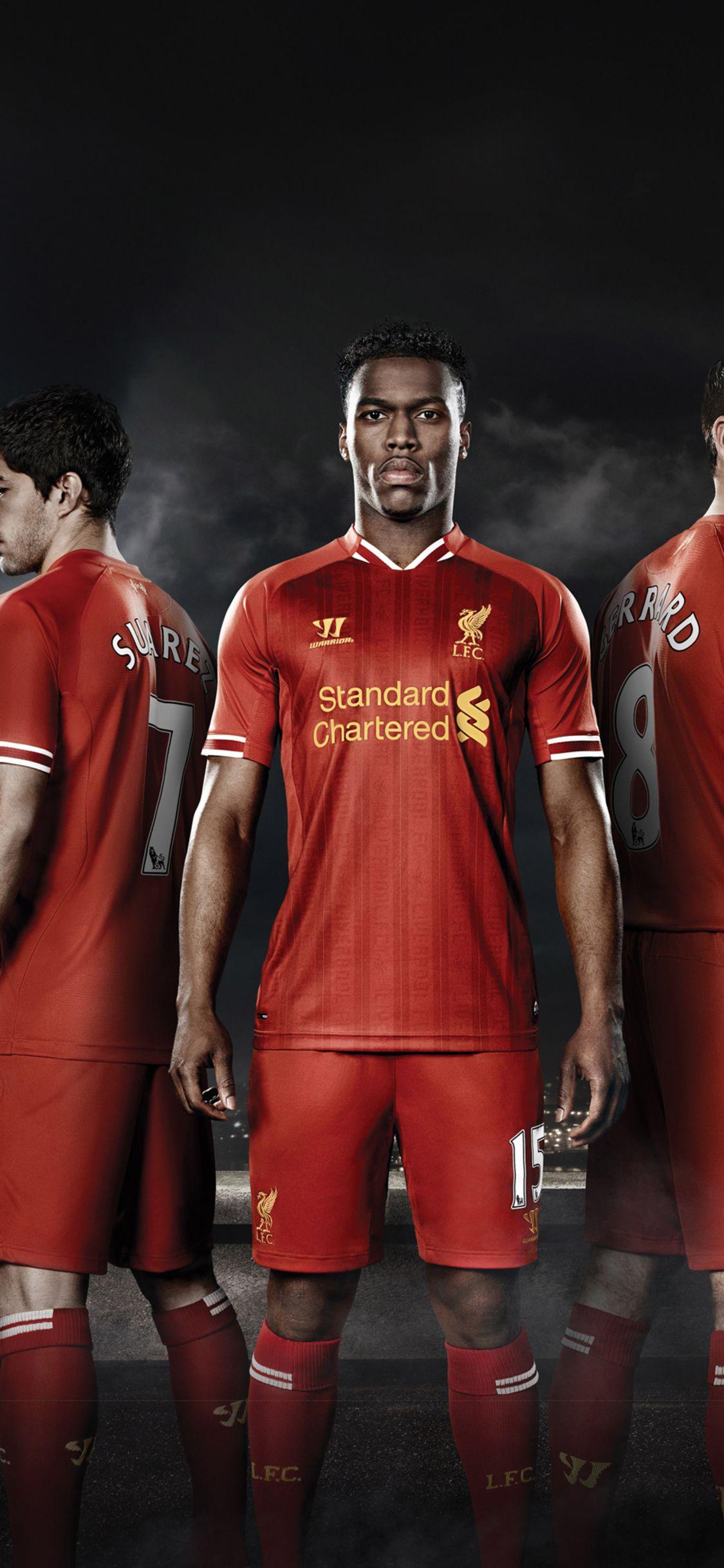 1125x2436 Liverpool FC Daniel Sturridge Luis Suarez Steven Gerrard iPhone XS, iPhone iPhone X HD 4k Wallpaper, Image, Background, Photo and Picture