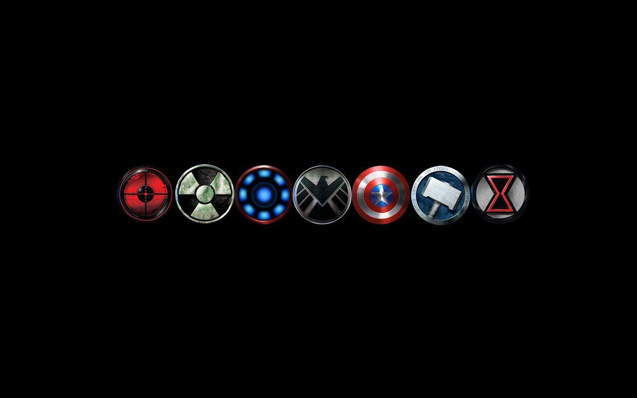 Hình nền Logo Avengers 1280x800