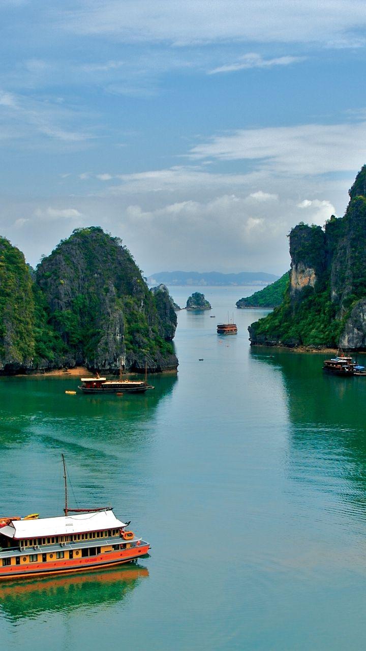 720x1280 Wallpaper Vietnam, Tropics, Sea Bay Wallpaper & Background Download