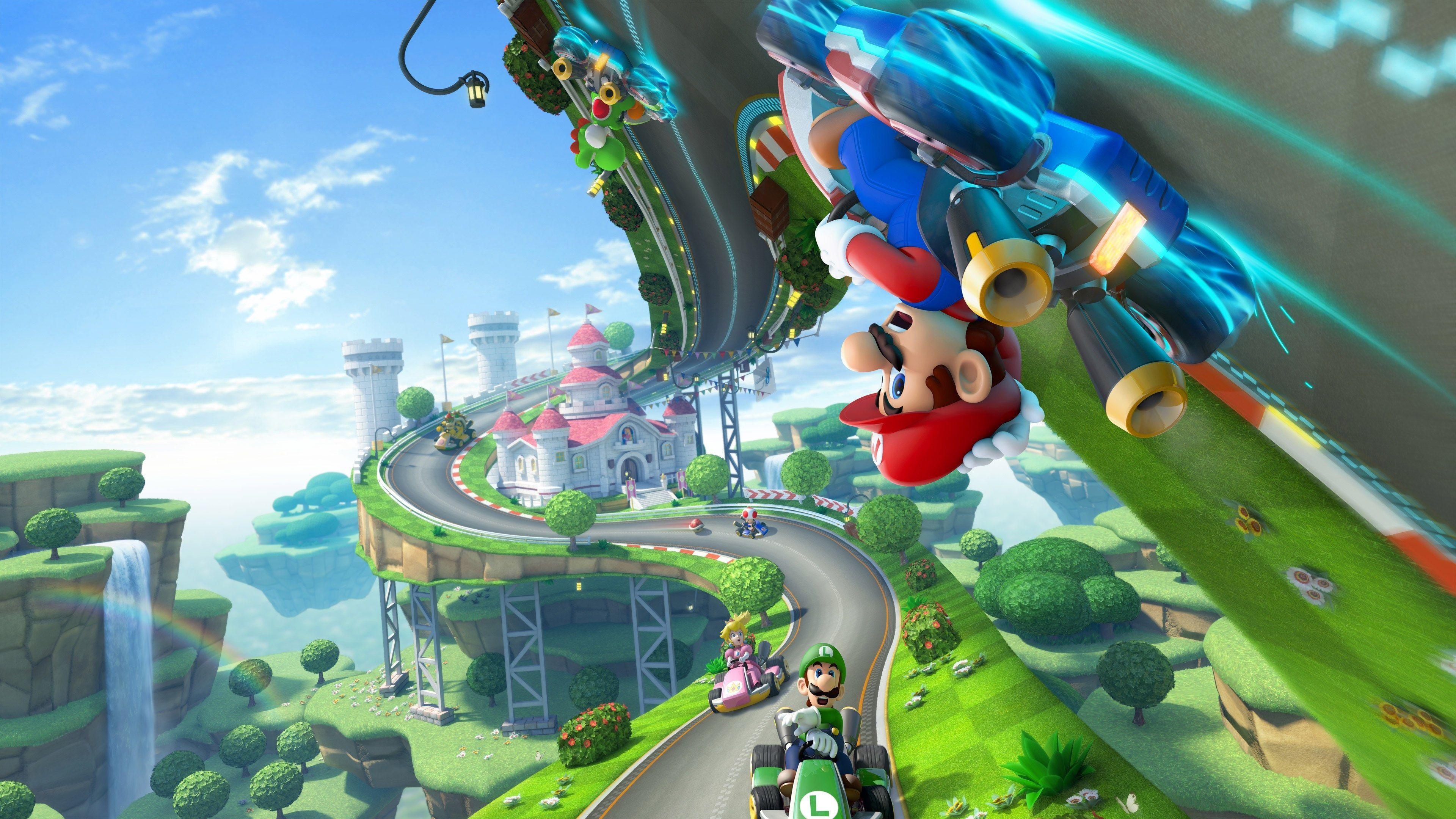 3840x2160 mario kart 8 4k best wallpaper HD for desktop. Mario kart, Mario kart Mario kart wii