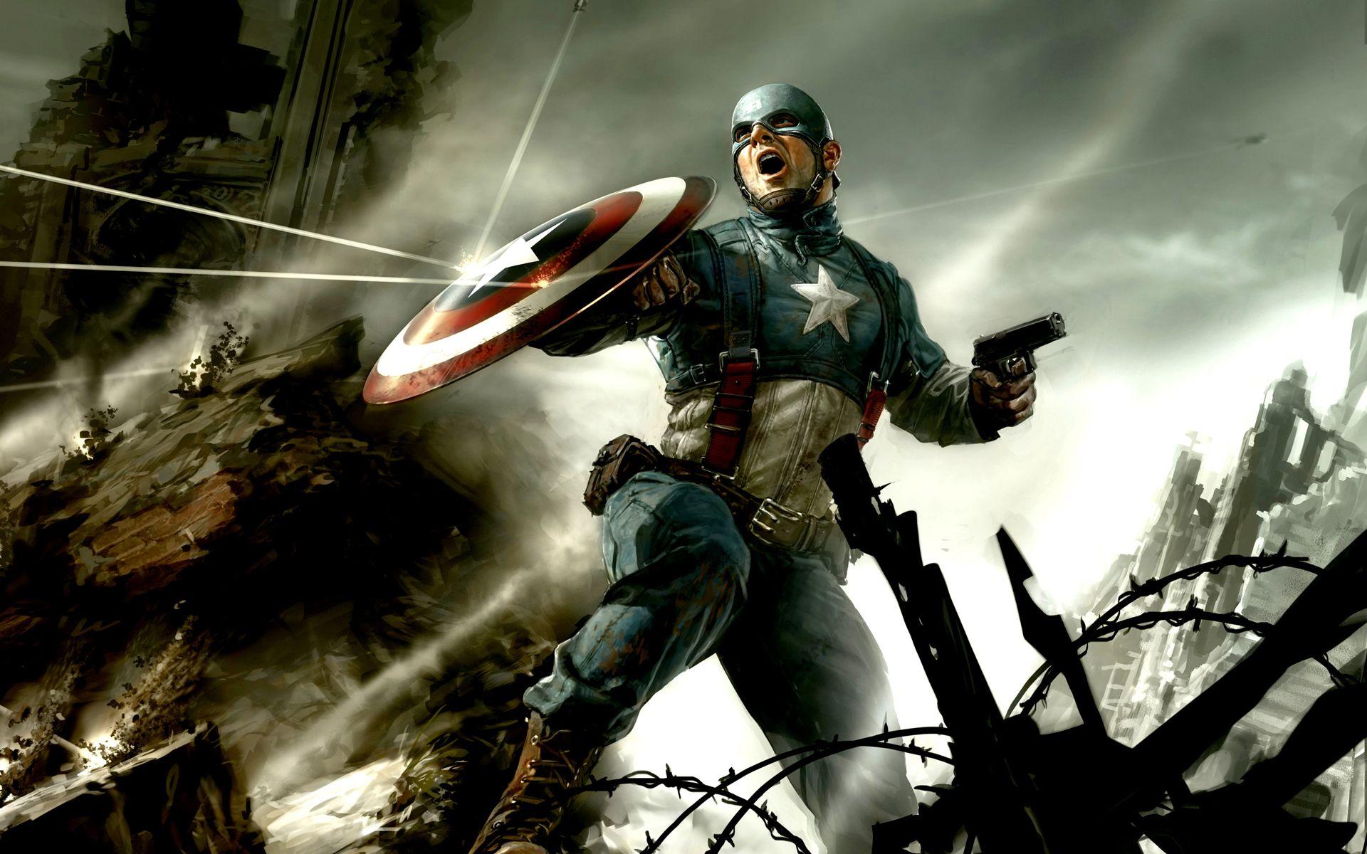 Tải xuống miễn phí hình nền HD 1920x1200 Captain America HD