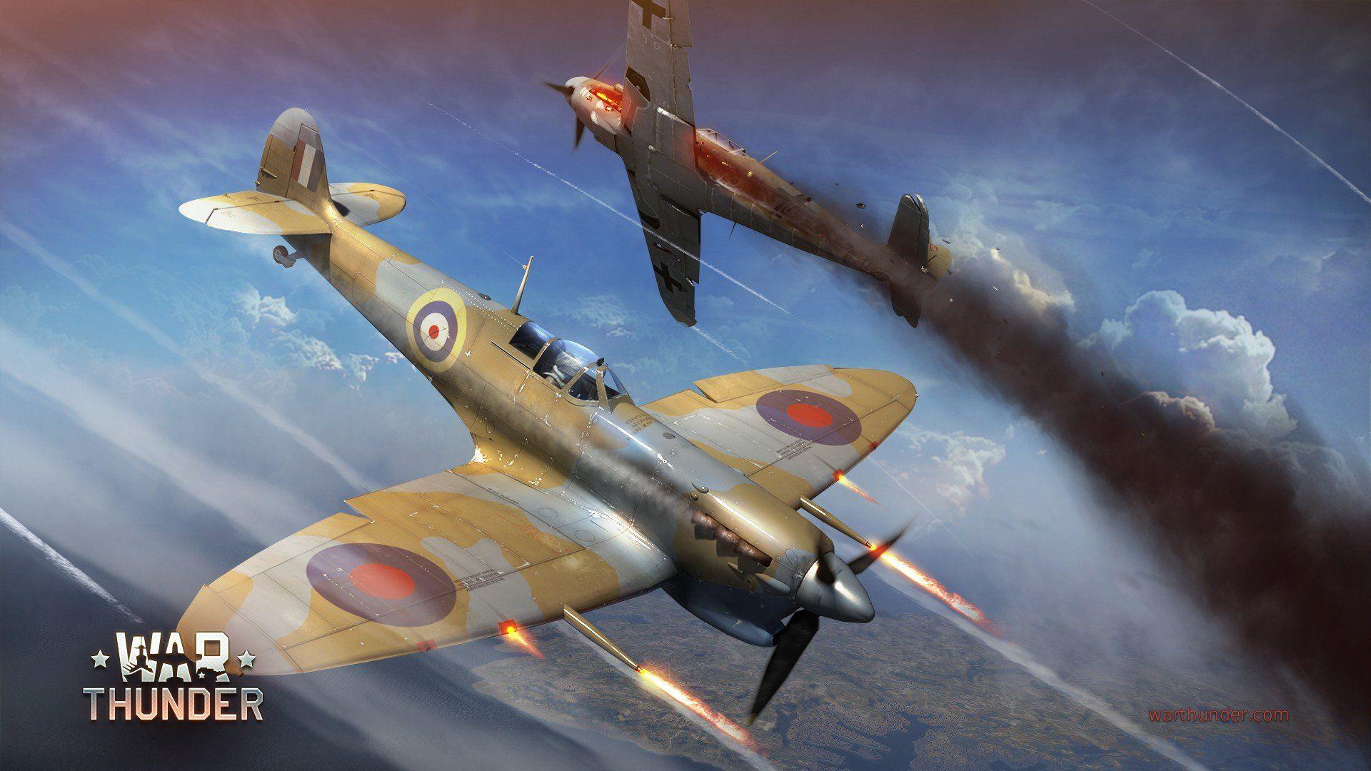 1920x1080 War Thunder, Airplane, Gaijin Entertainment, Supermarine Spitfire HD Wallpaper / Desktop and Mobile Image & Photo