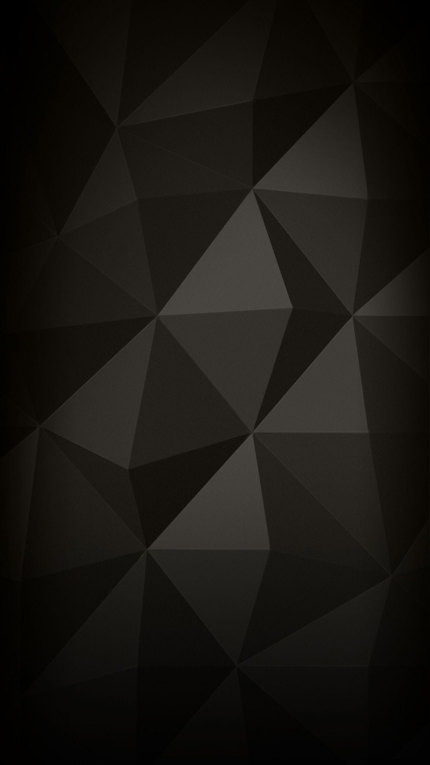 1440x2560 Black Abstract Wallpaper
