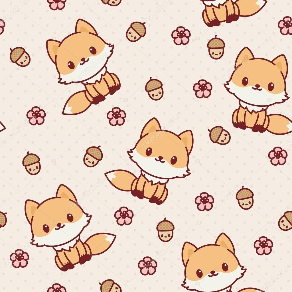 Cute Kawaii Fox Wallpapers Top Free Cute Kawaii Fox Backgrounds Wallpaperaccess 
