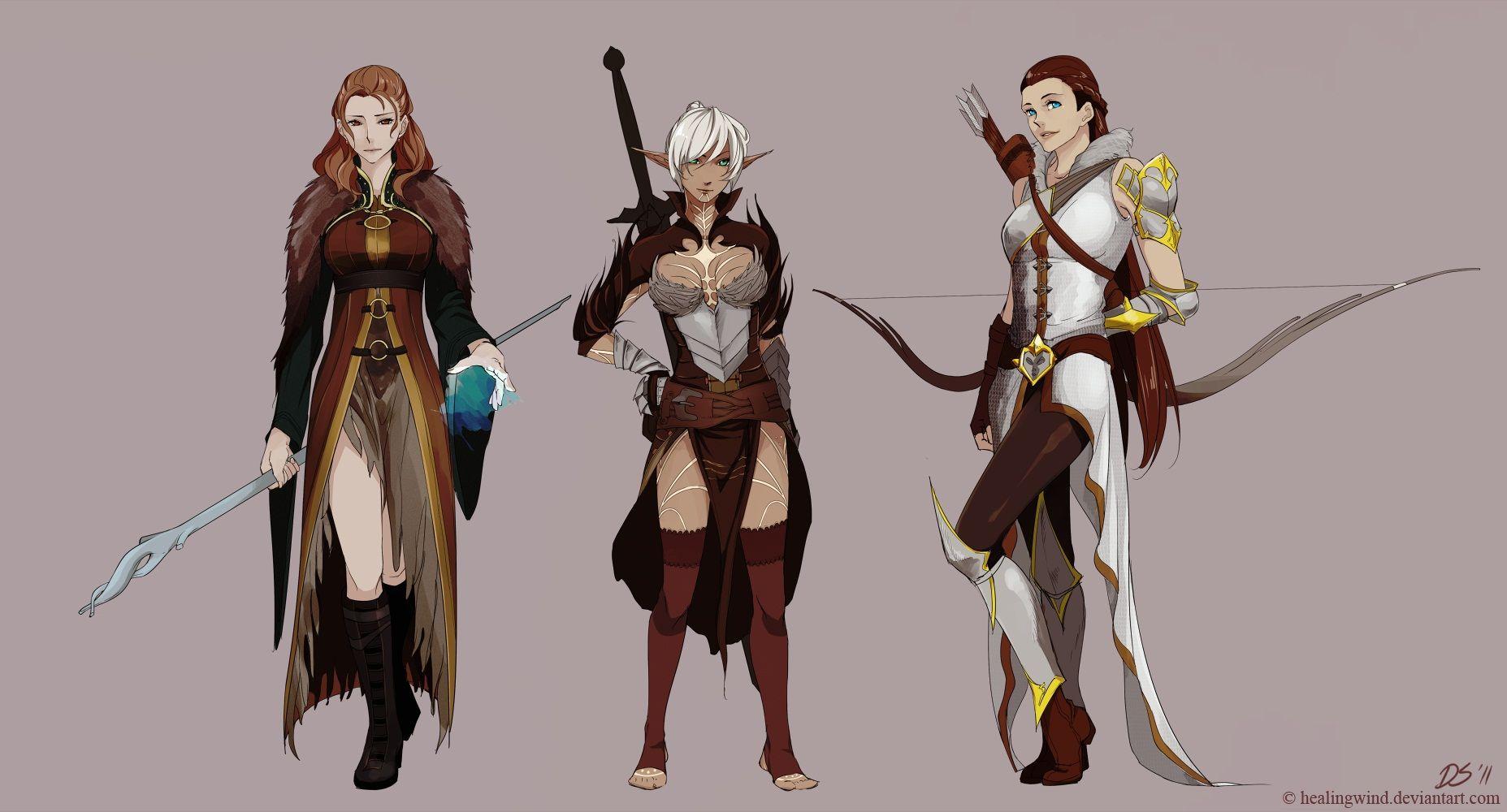 1855x1000 Dragon Age 2 Anime Image Board