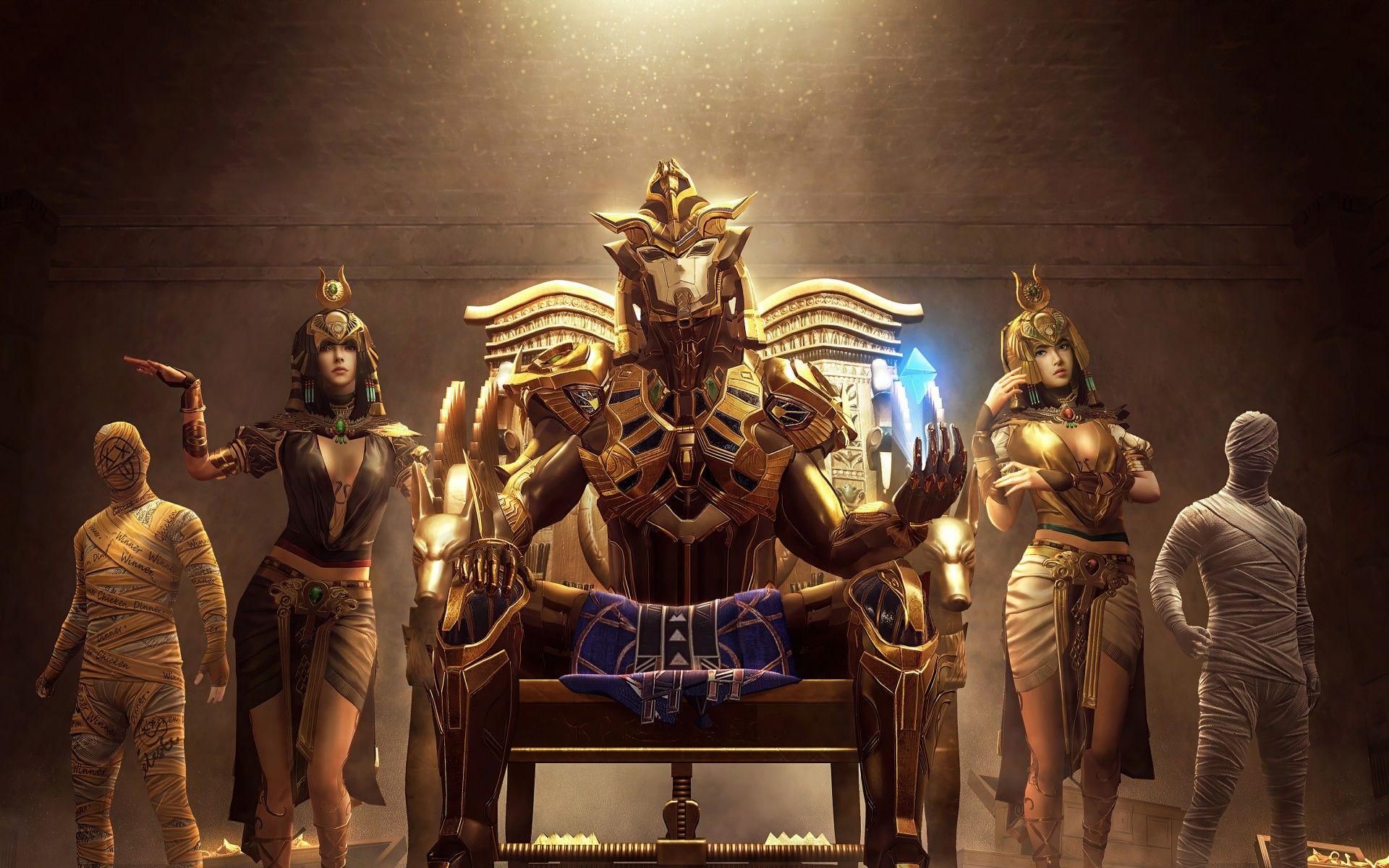 1920x1200 PUBG MOBILE Wallpaper 4K, Golden Pharaoh X Suit