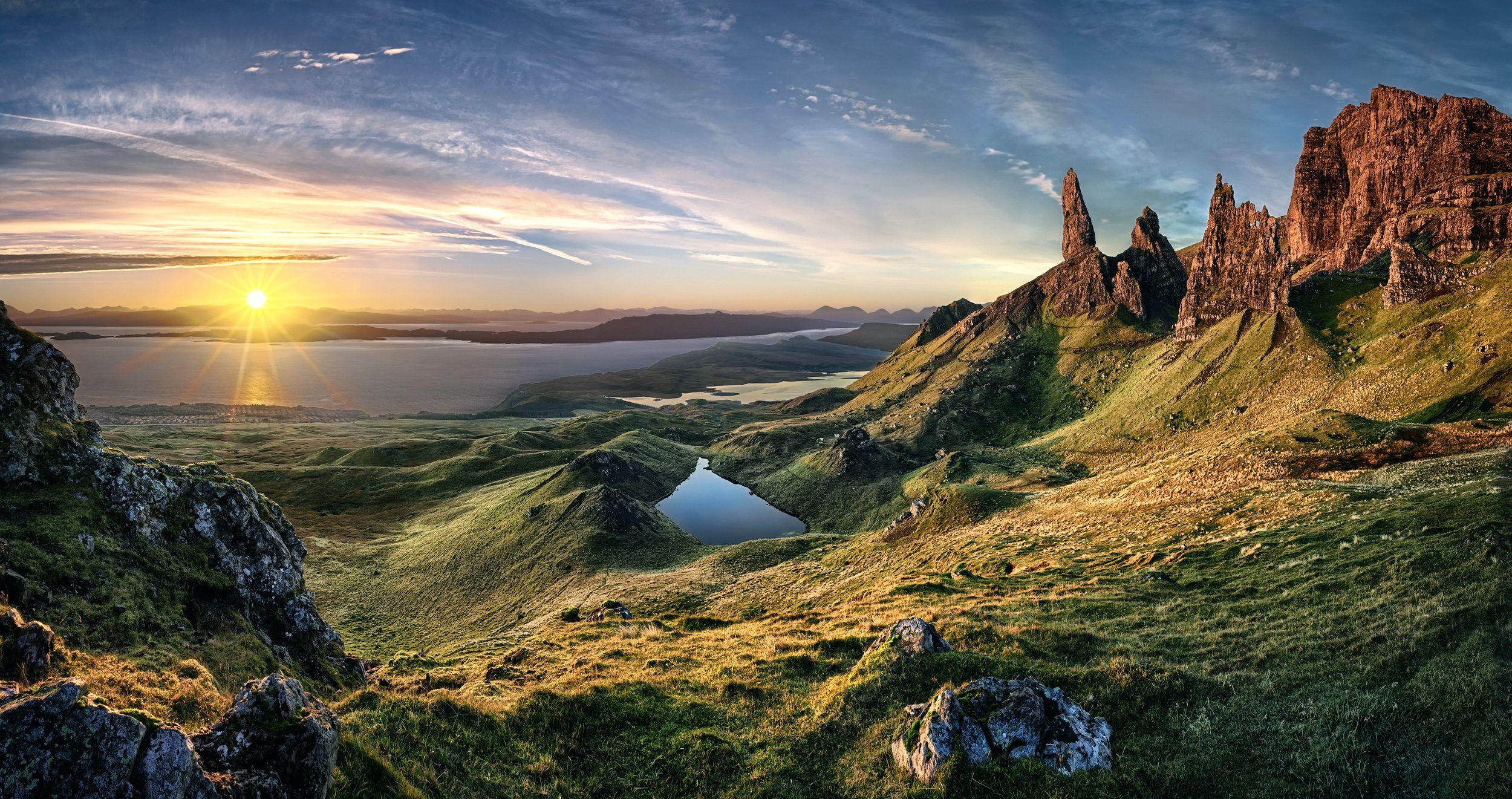 2500x1321 Old man of Storr, Scotland Desktop Wallpaper FREE on