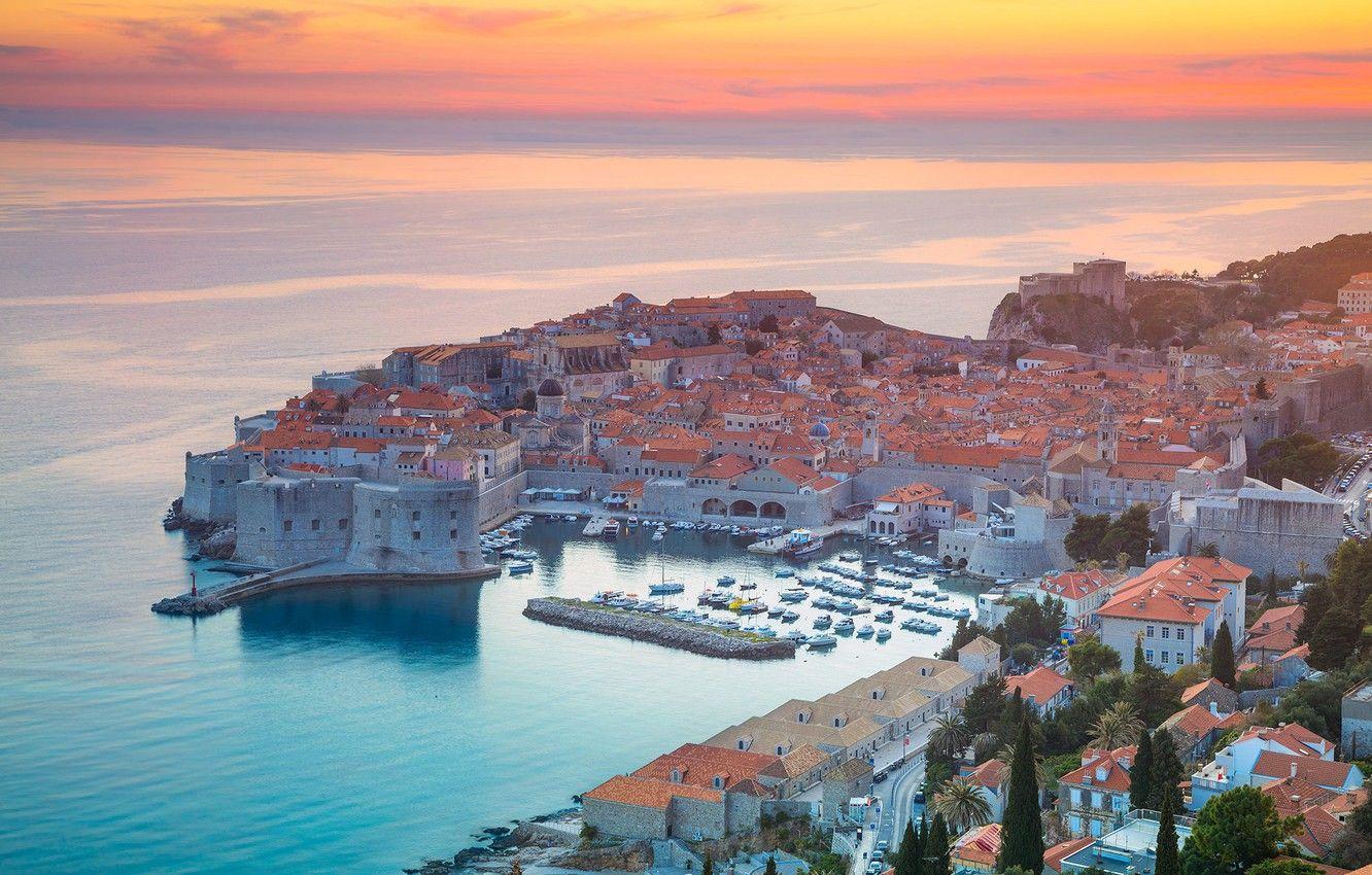1332x850 Photo Wallpaper Sea, Landscape, Home, Glow, Croatia