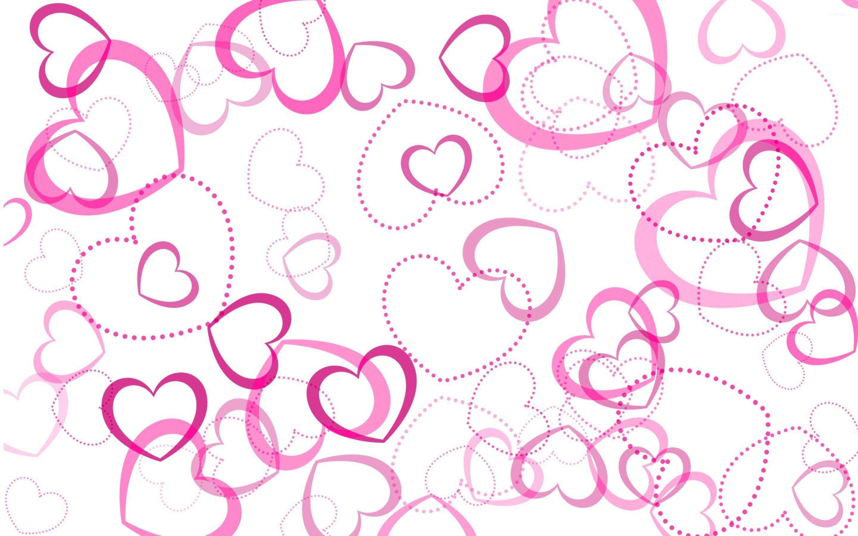 Pink Heart Wallpapers Top Free Pink Heart Backgrounds WallpaperAccess