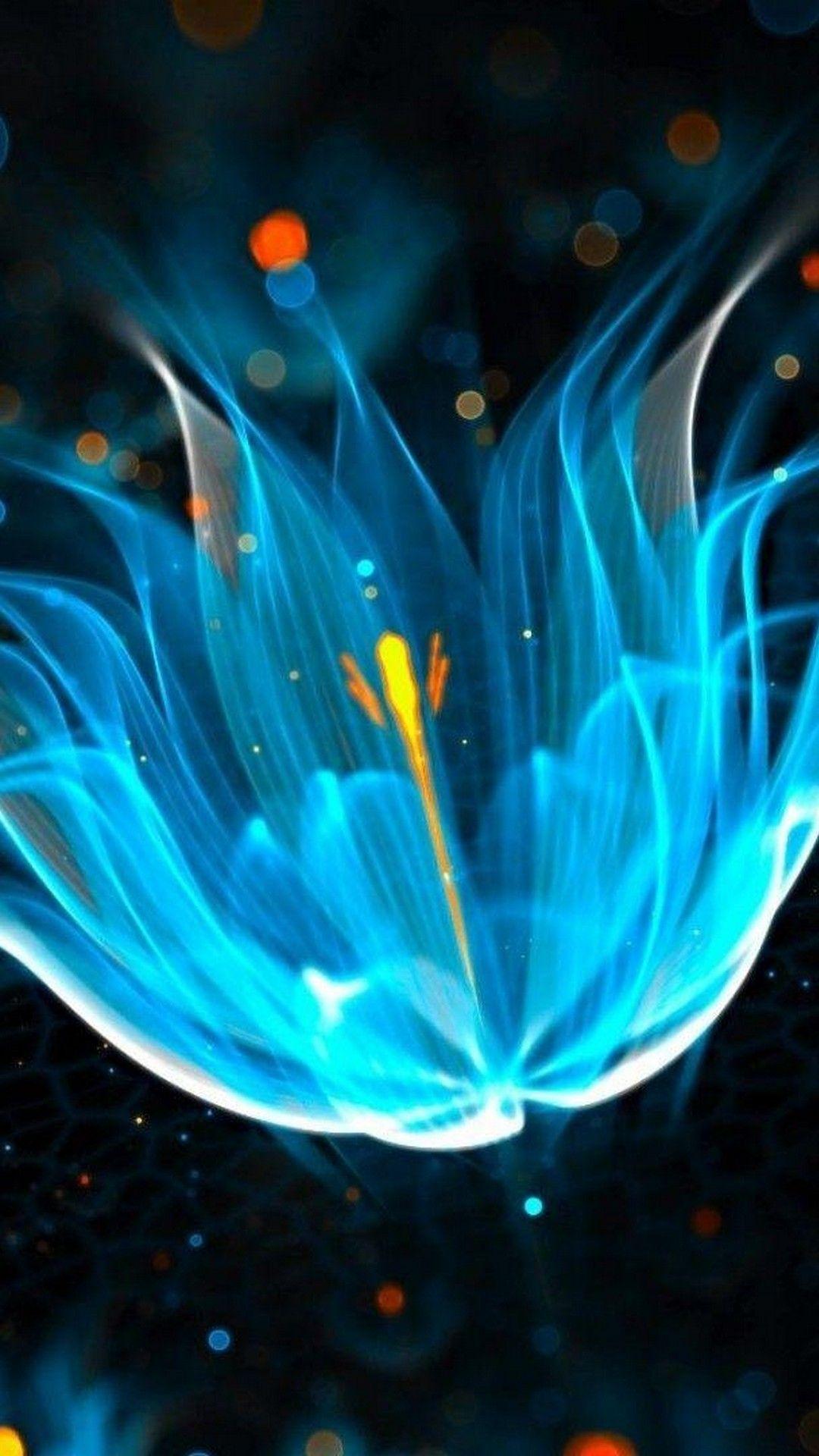 1080x1920 Blue Neon iPhone Wallpaper in HD Cute iPhone Wallpaper