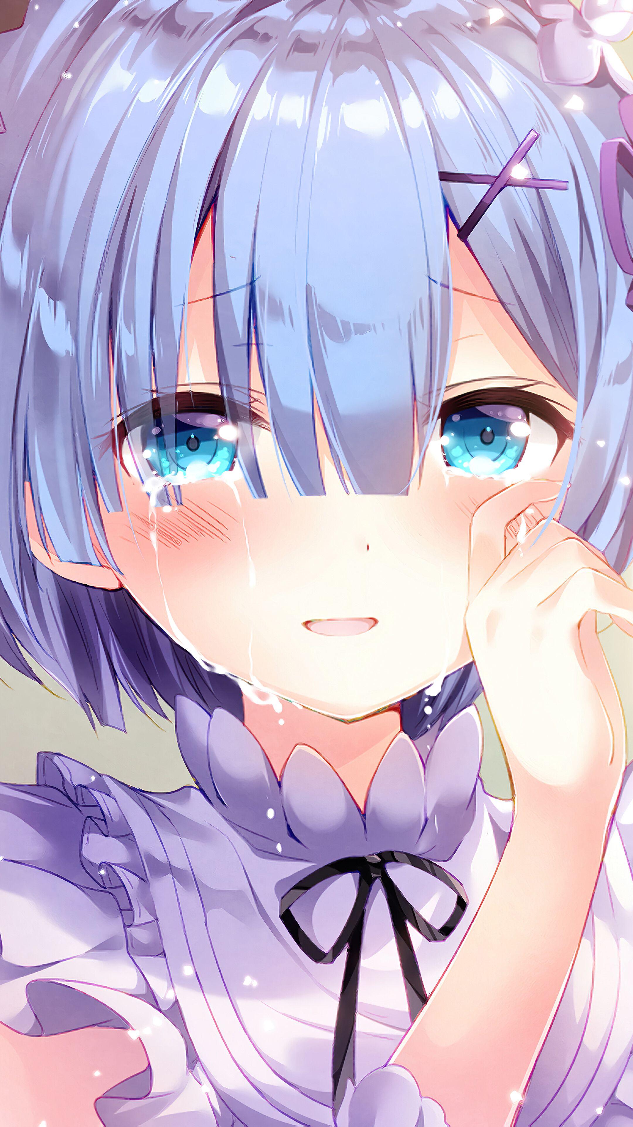2160x3840 Anime, Girl, Crying, Re:Zero, 4K phone HD Wallpaper, Image, Background, Photo and Picture