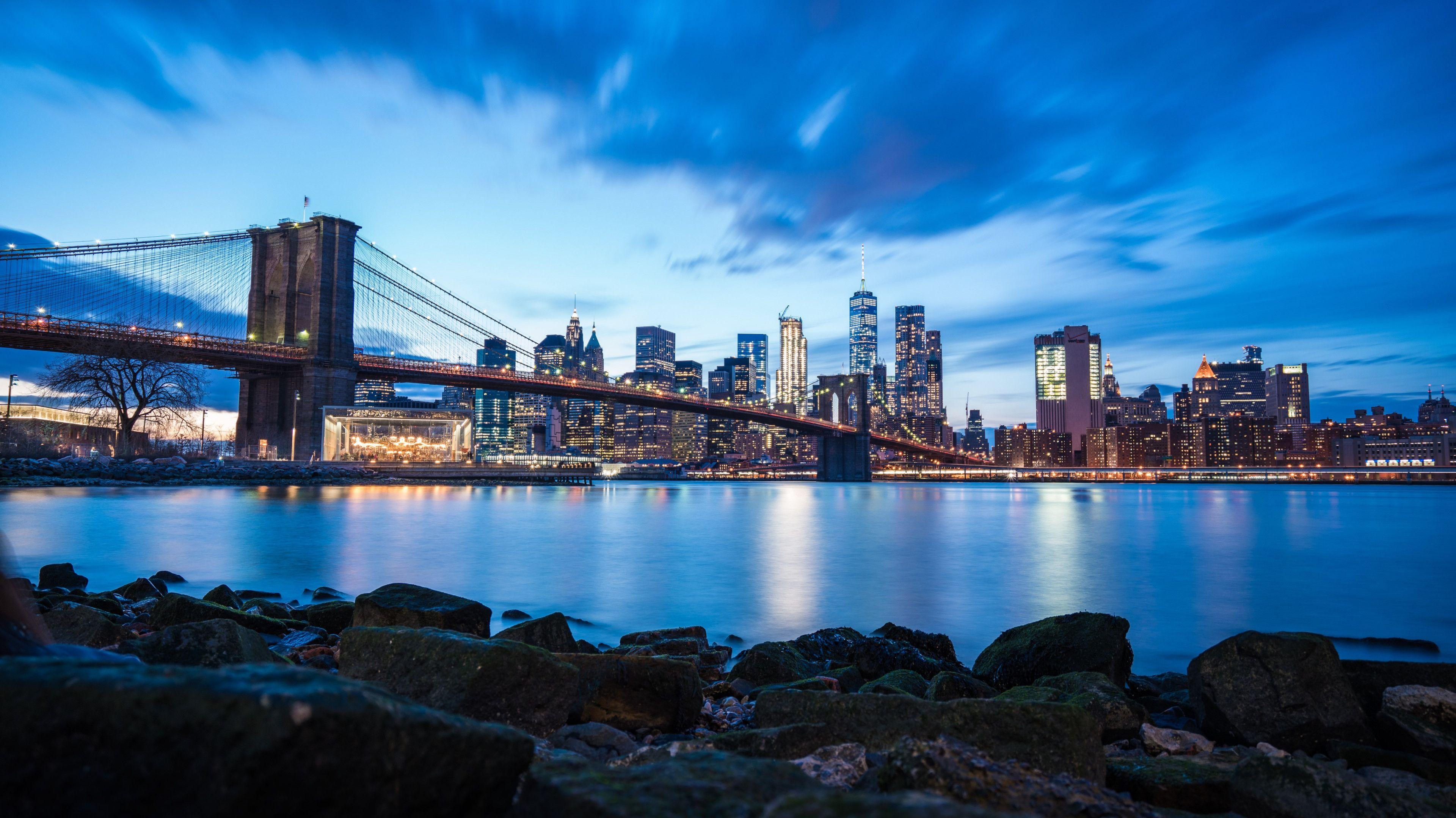 3840x2160 Download wallpaper: Brooklyn Bridge 3840x2160