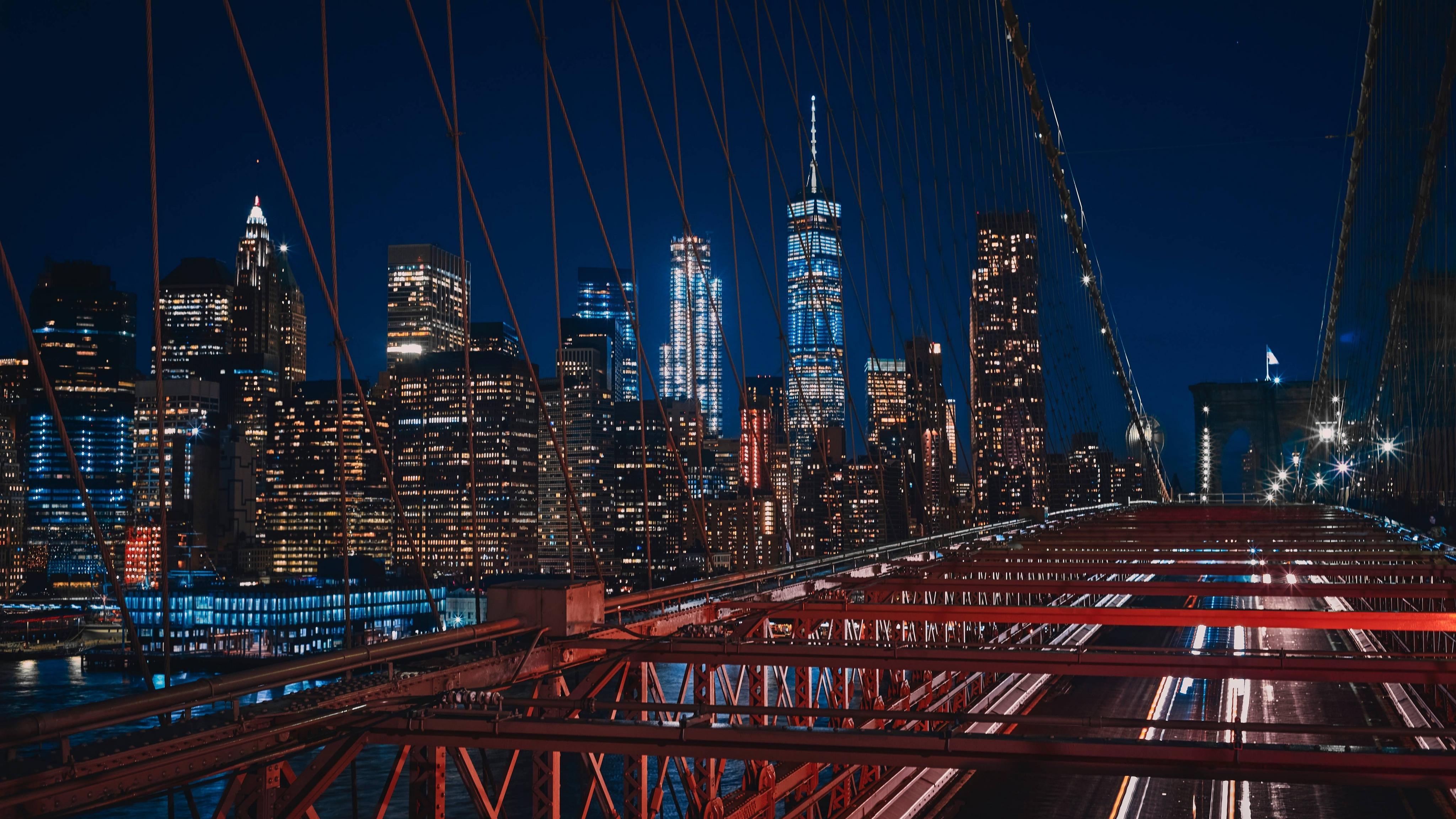 4096x2304 new york, brooklyn, bridge 5K Wallpaper, HD City 4K Wallpaper, Image, Photo and Background