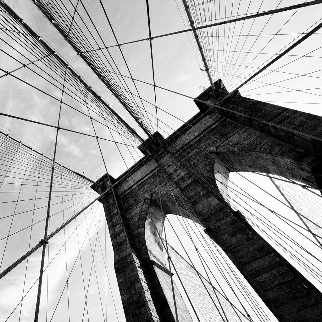 1024x1024 Brooklyn Bridge New York City Black And White 1024x1024 Ip