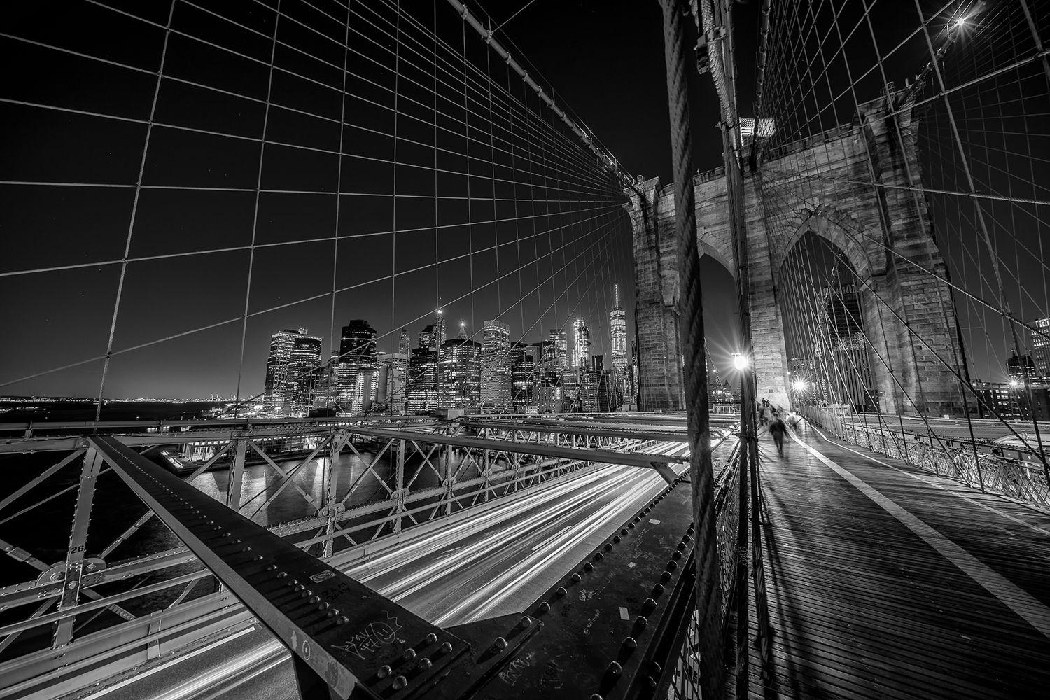 1500x1000 Photo Wallpaper Brooklyn Bridge Lights