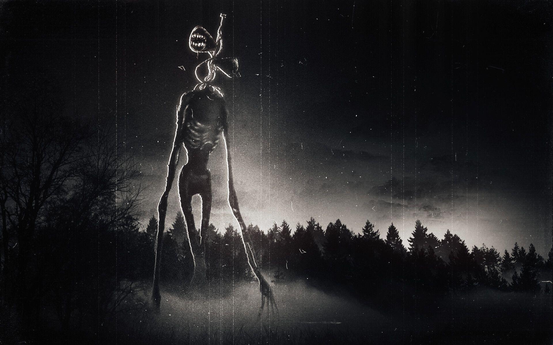 1920x1200 Siren Head Surreal Artwork Dark Night Wallpaper:1920x1200