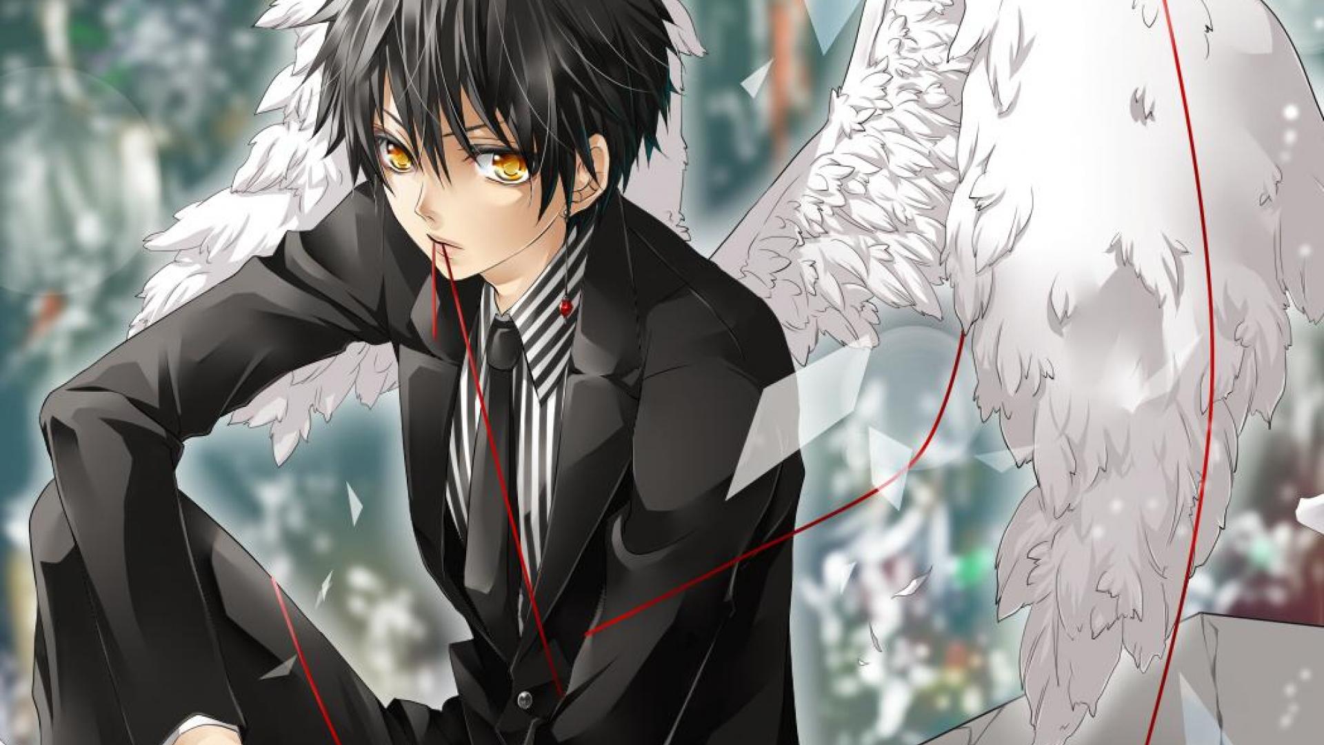 1920x1080 Dark Handsome Anime Boy Wallpaper