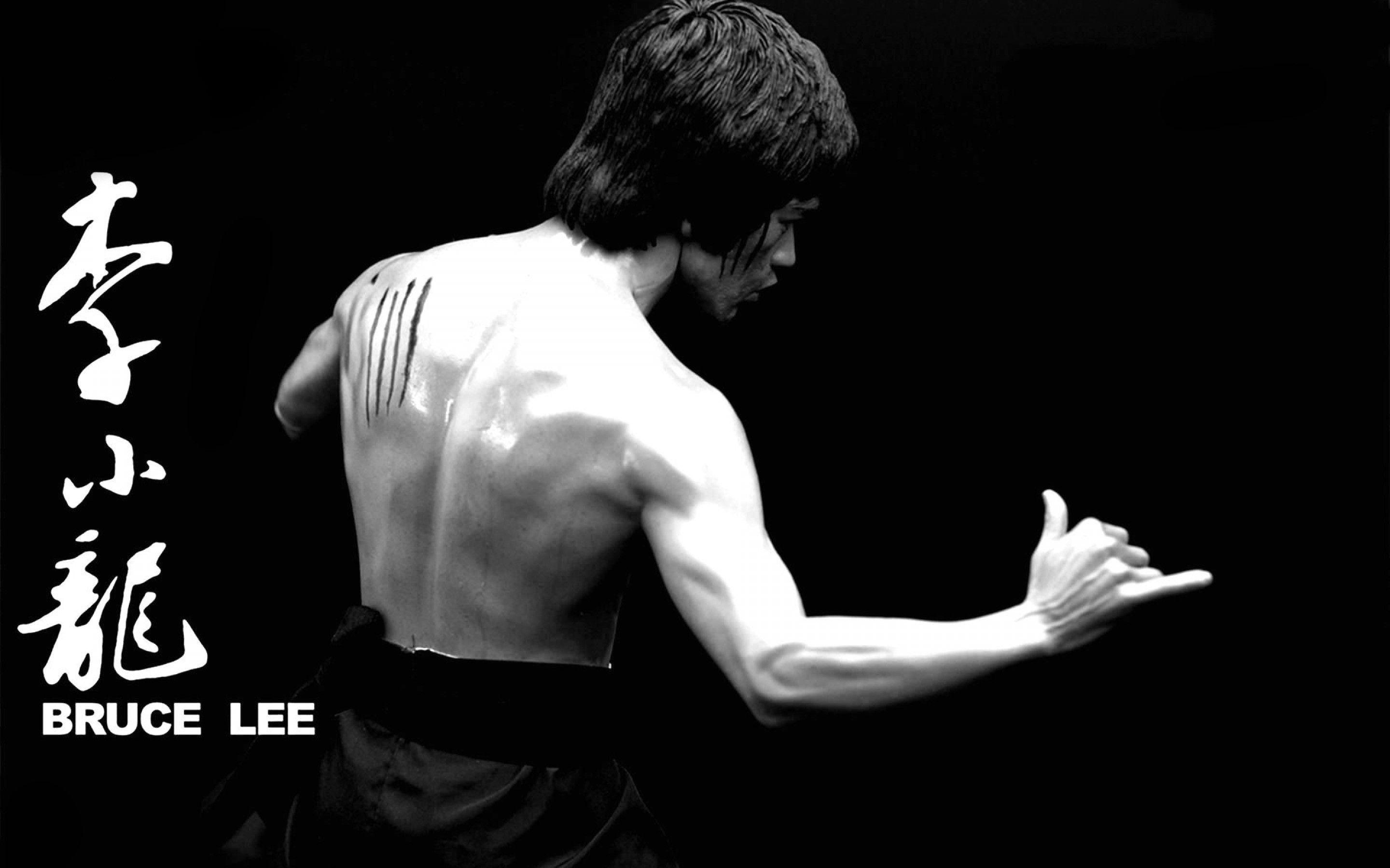 2880x1800 Bruce Lee In Chinese Writing HD Wallpaper