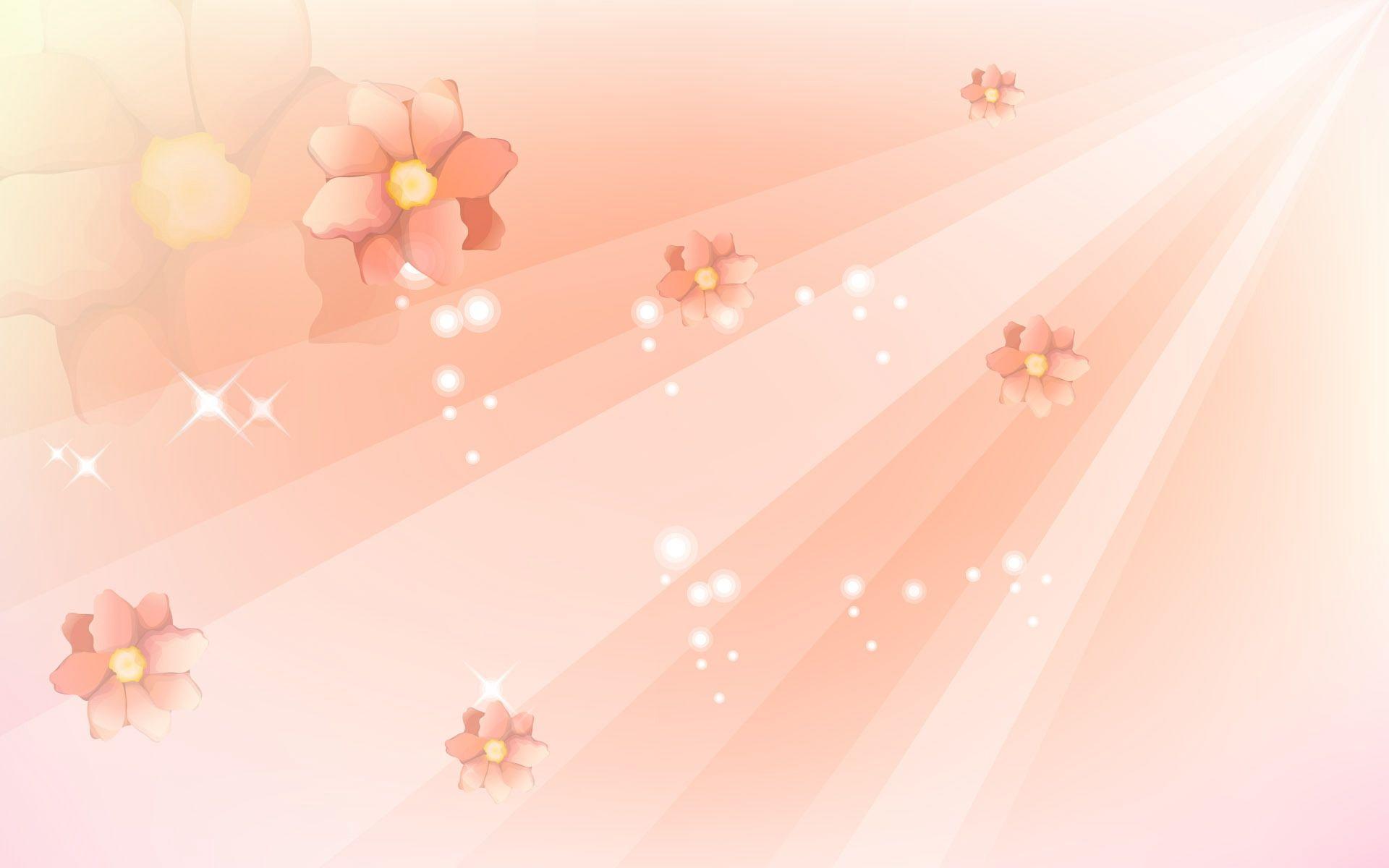 1920x1200 Light Pink Floral Background
