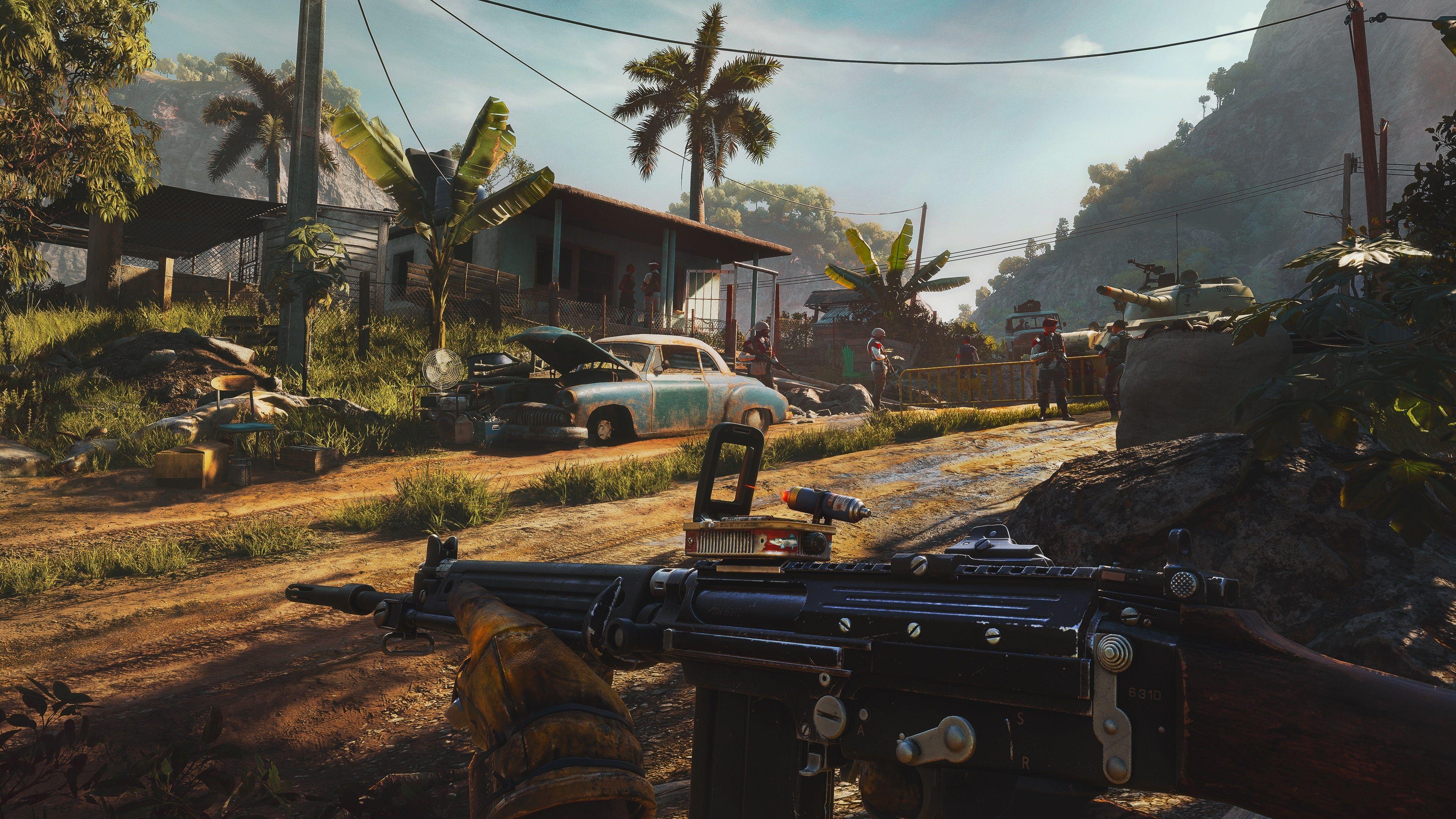3840x2160 Desktop Wallpaper Far Cry Assault rifle 6 vdeo game 3840x2160