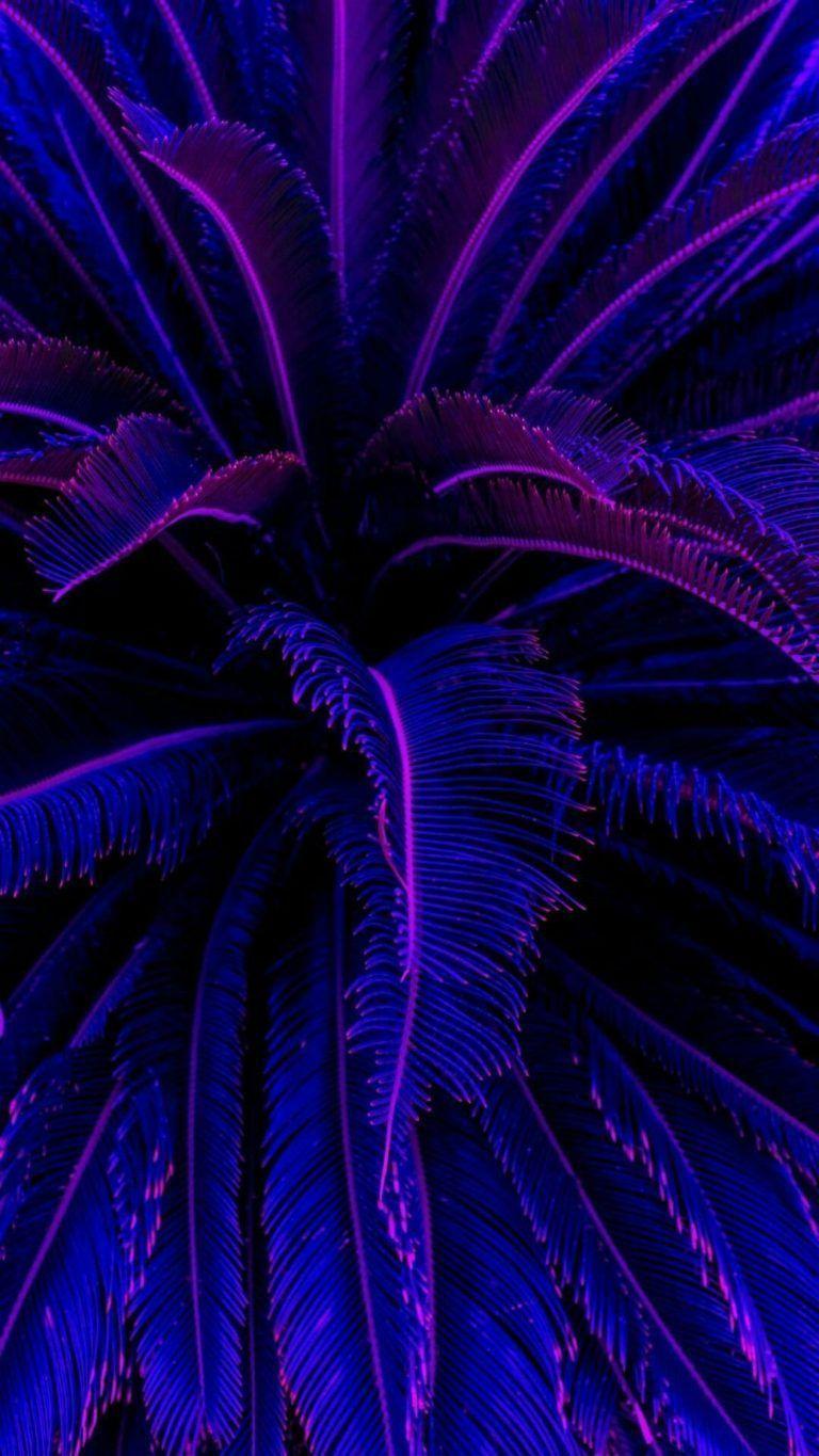 768x1365 Purple Plant Tunnel Aesthetic Ultra HD Wallpaper