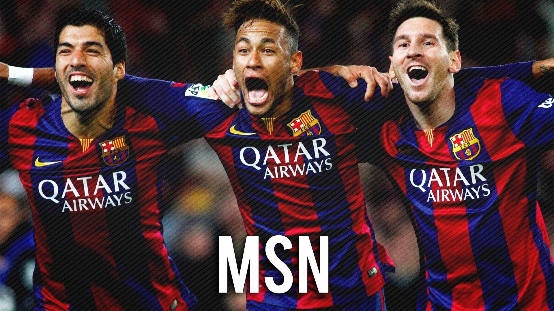 1920x1080 Messi Suarez Neymar Wallpaper background picture
