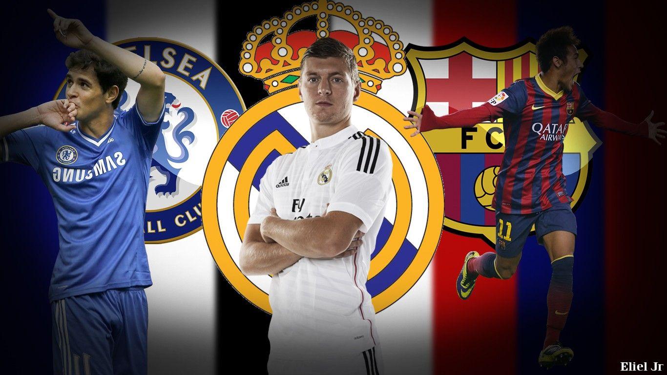 1366x768 soccer, Footballers, Chelsea FC, Real Madrid, FC Barcelona, Neymar, Toni Kroos, Oscar Wallpaper HD / Desktop and Mobile Background