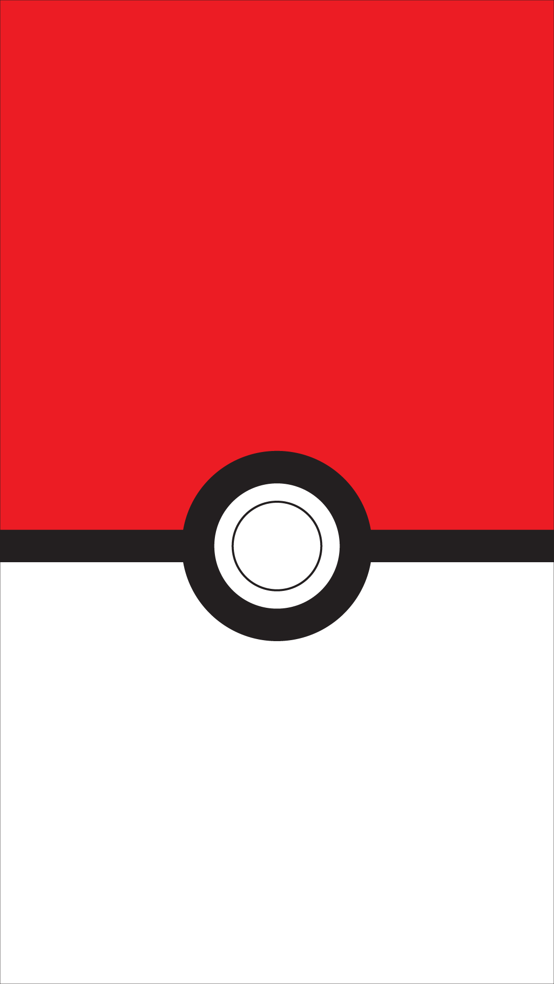 1080x1920 pokeball pokemon poke ball nintendo minimalist wallpaper