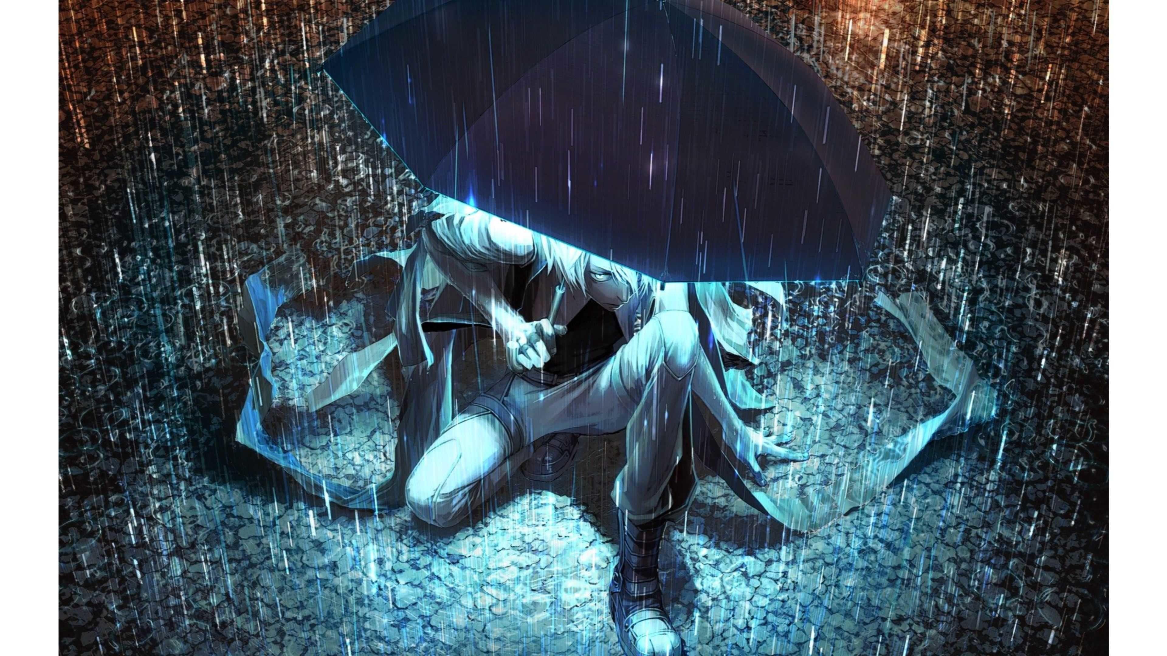 3840x2160 3840x Under The Rainanime Wallpaper 4k Anime Of HD Anime Wallpaper Pc